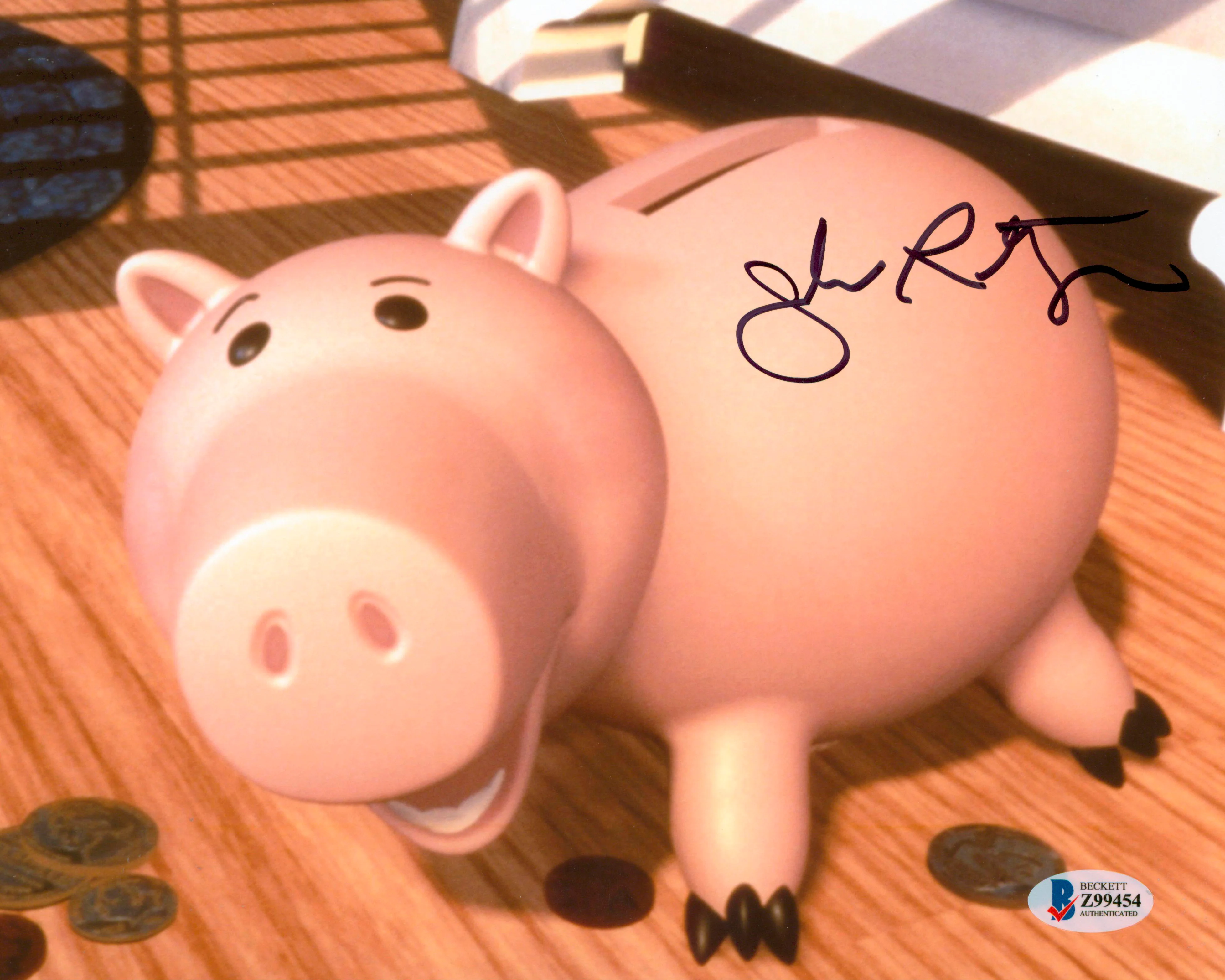 John Ratzenberger Toy Story Authentic Signed 8x10 Photo Autographed BAS #Z99454 - Image 2