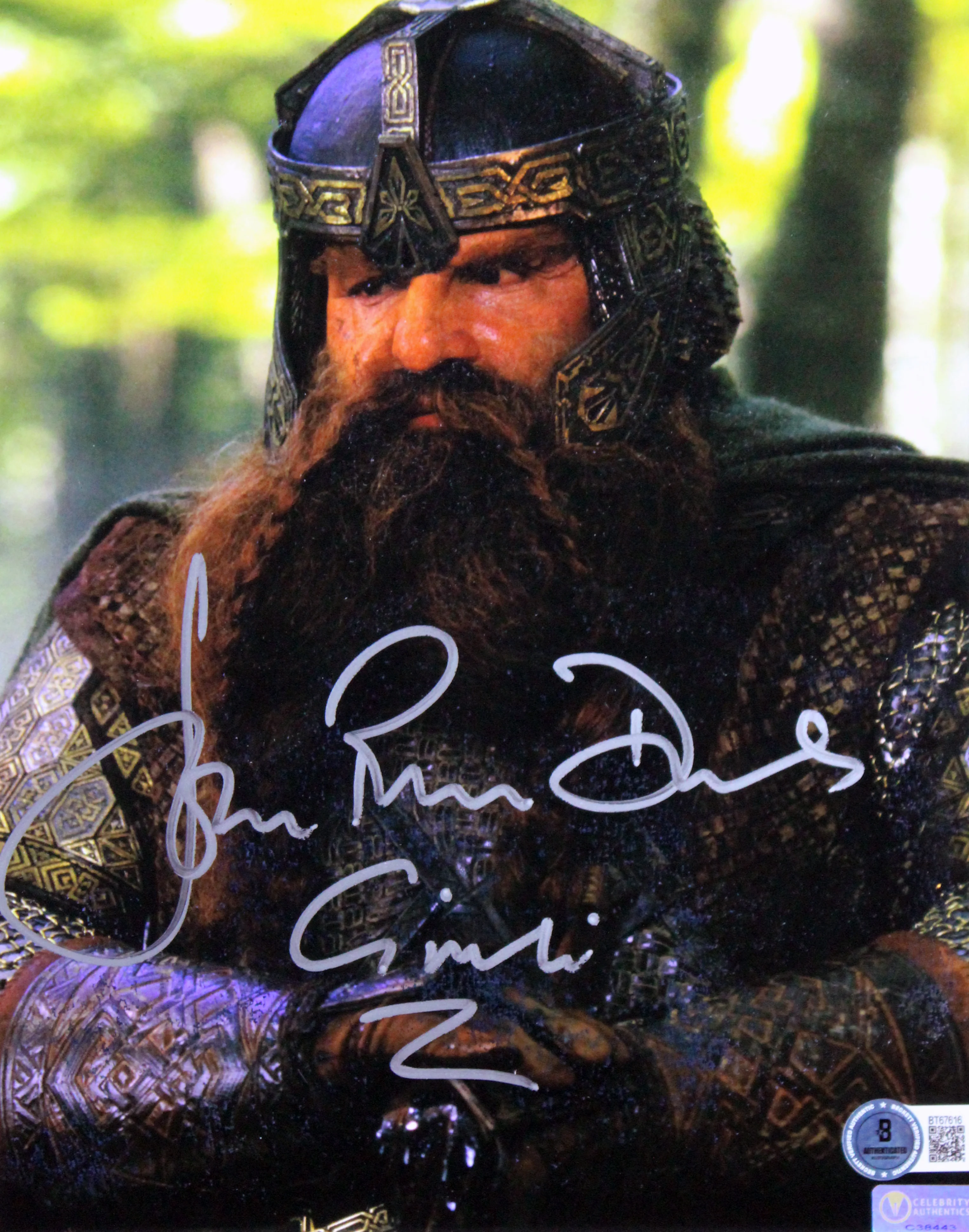 John Rhys-Davies Lord of the Rings Authentic Signed 8x10 Framed Photo BAS - Image 3