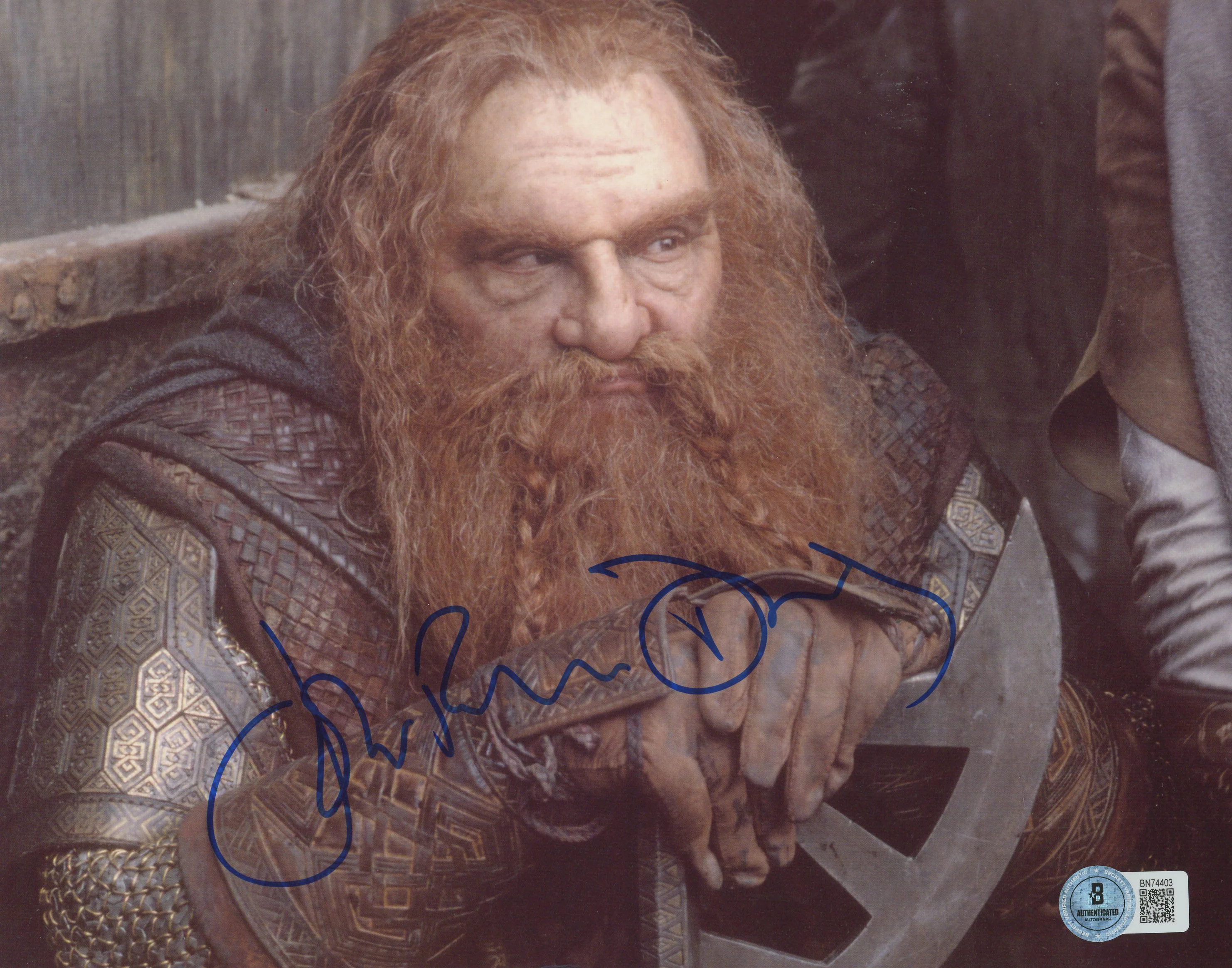 John Rhys-Davies Lord of the Rings Authentic Signed 8x10 Photo BAS #BN74403 - Image 2