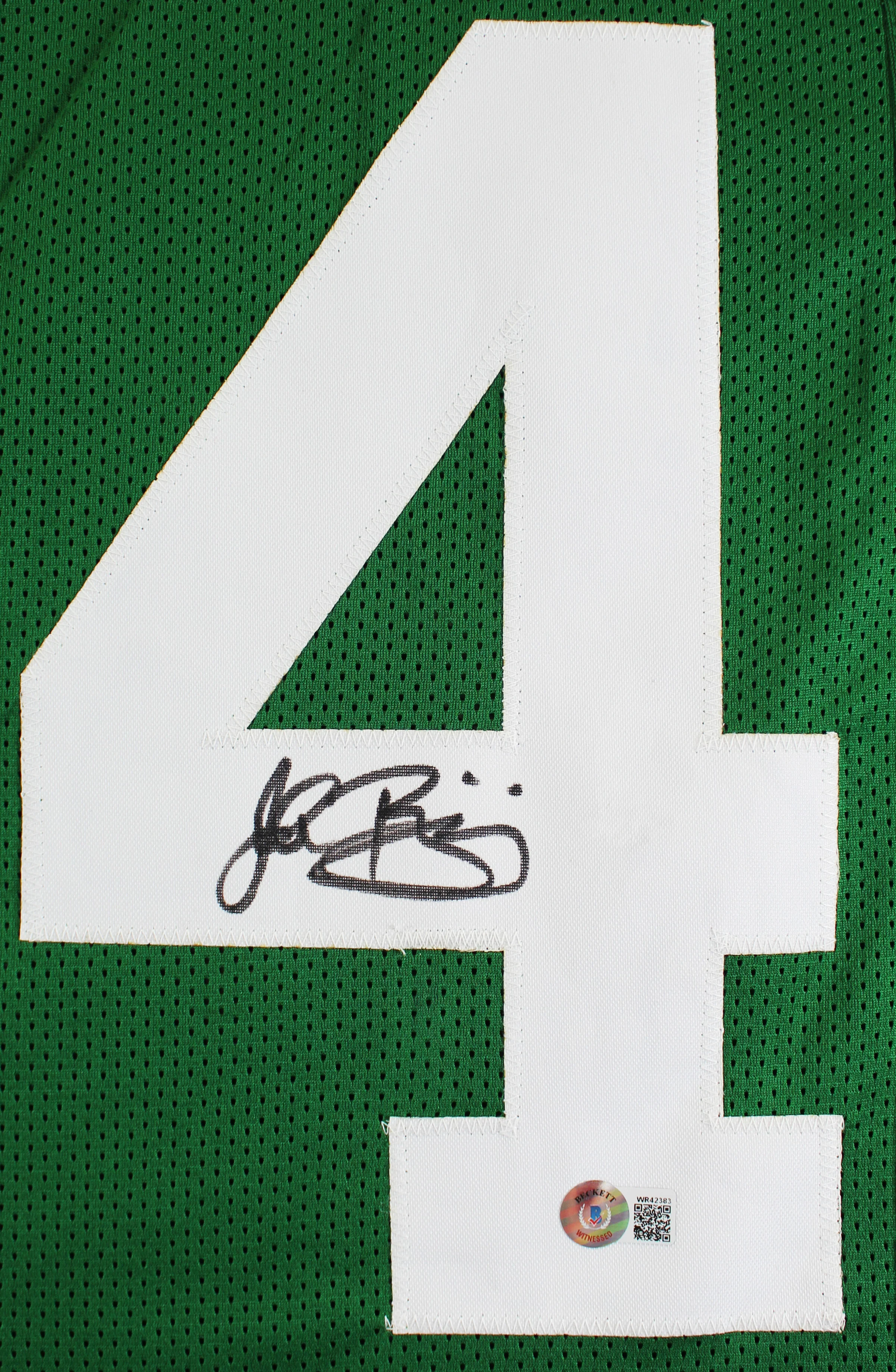 John Riggins Authentic Signed Green Pro Style Jersey Autographed BAS Witnessed - Image 3