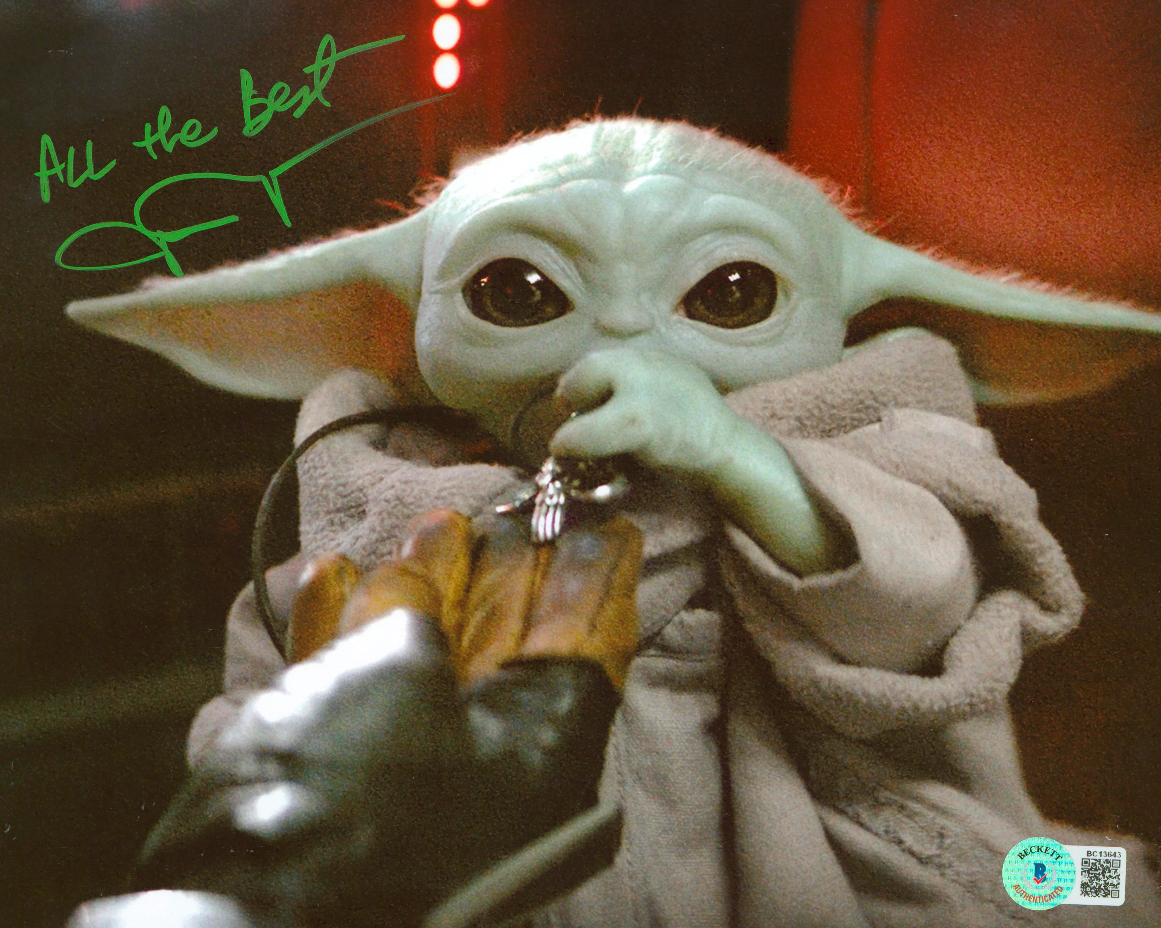 John Rosengrant The Mandalorian "All The Best" Signed 8x10 Photo BAS #BC13643 - Image 2