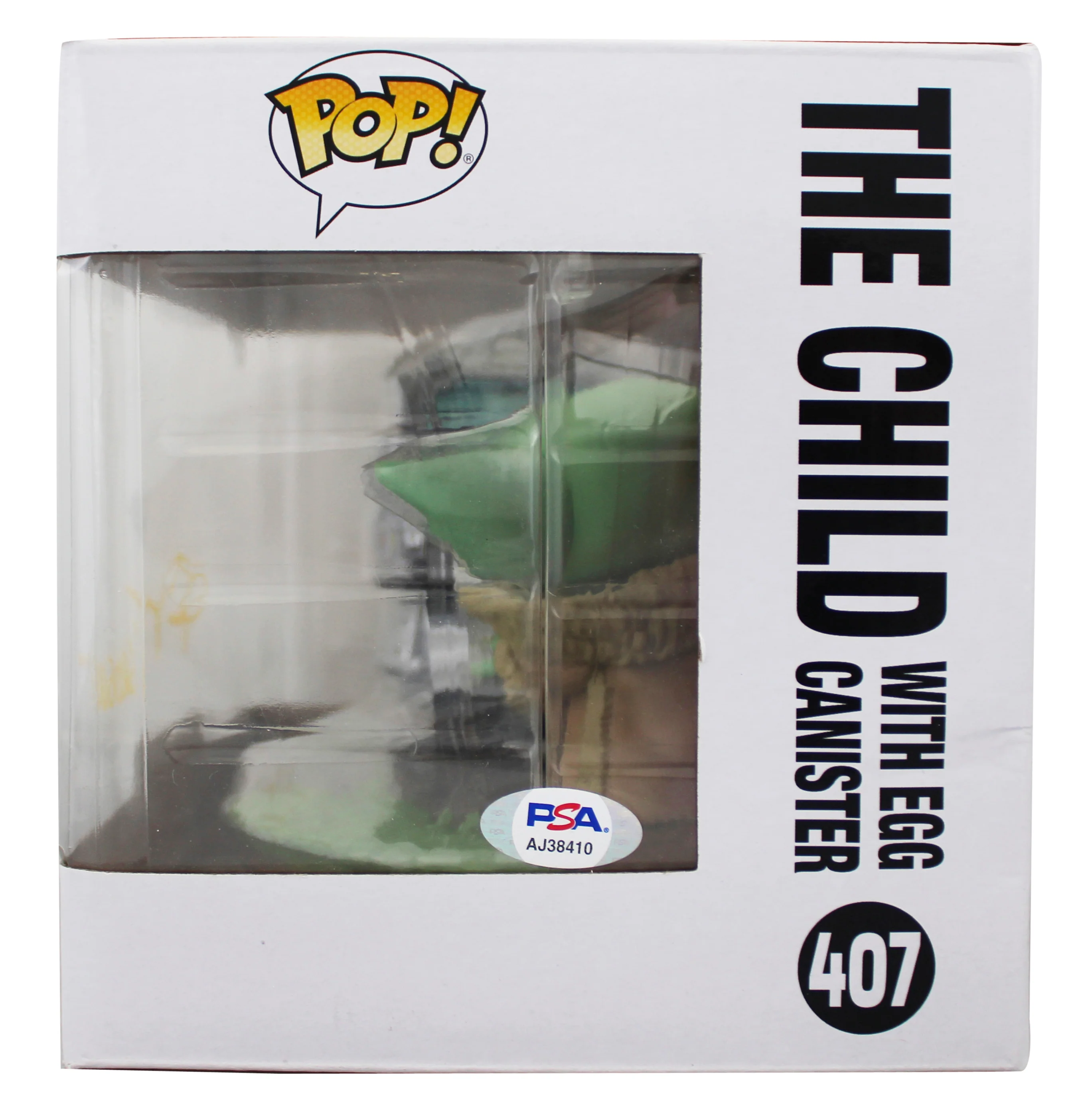 John Rosengrant The Mandalorian "Grogu" #407 Large Funko Pop Figure PSA #AJ38410 - Image 4