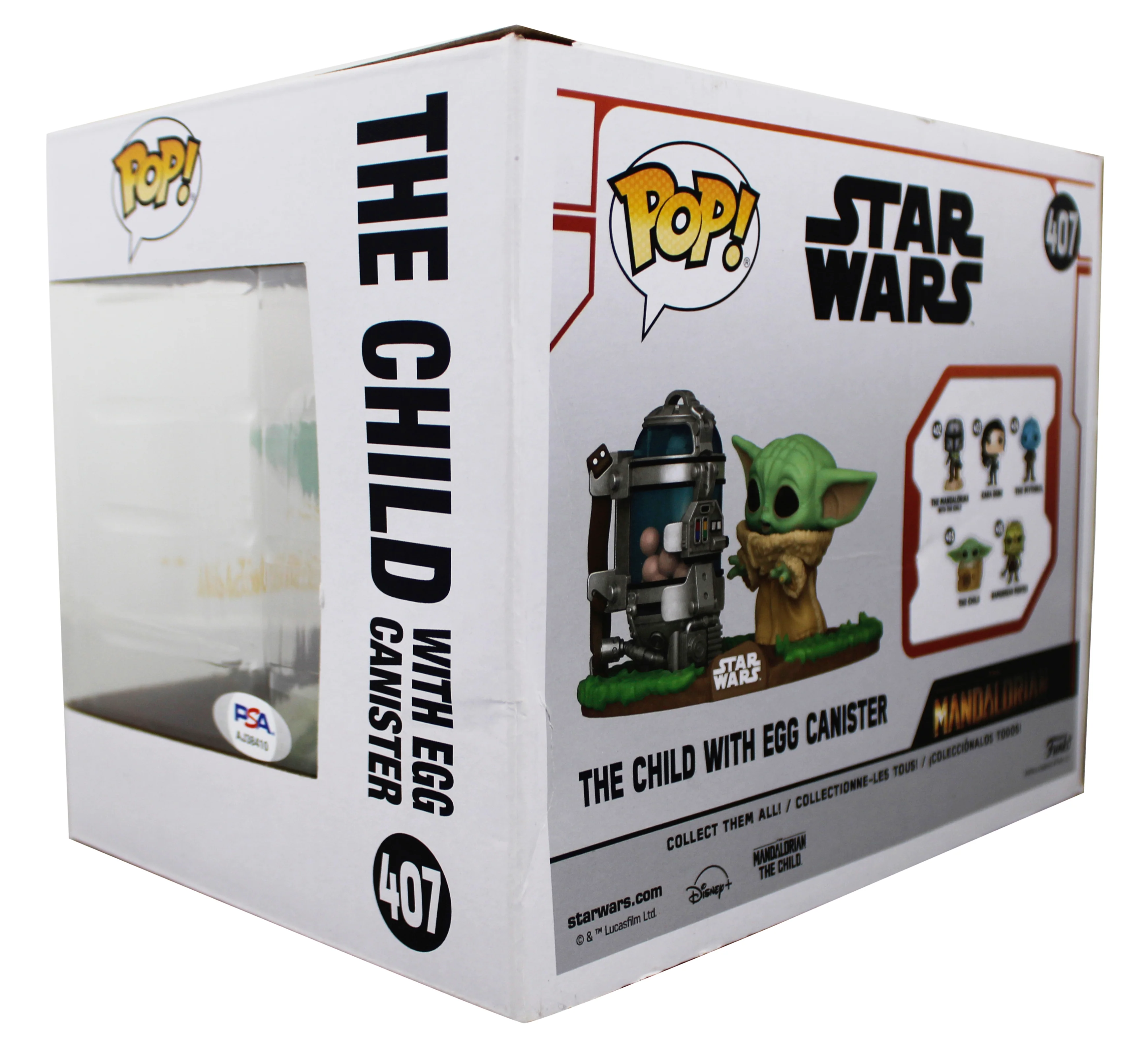 John Rosengrant The Mandalorian "Grogu" #407 Large Funko Pop Figure PSA #AJ38410 - Image 5