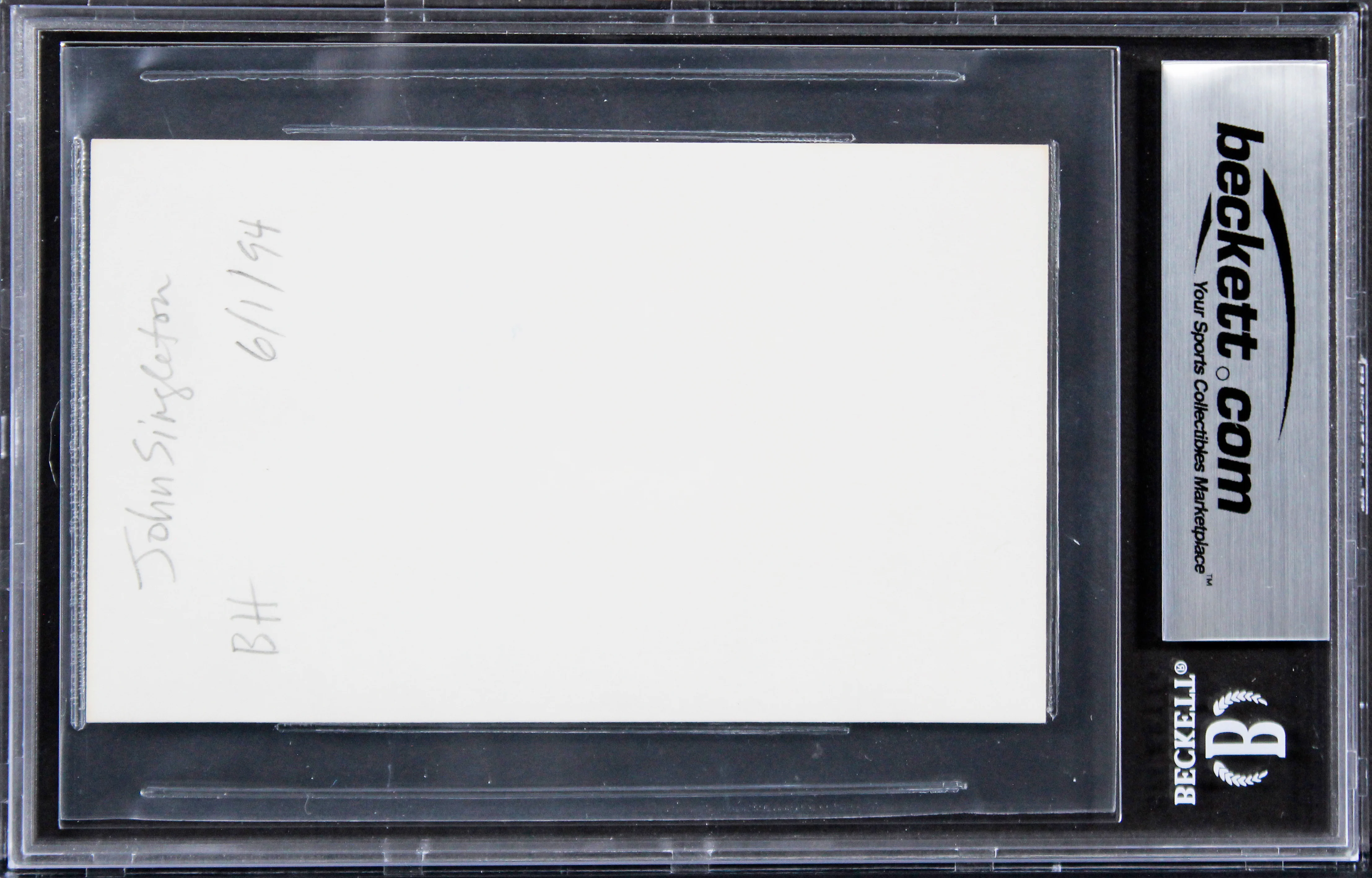 John Singleton Boyz N The Hood Authentic Signed 3x5 Index Card BAS Slabbed 2 - Image 3