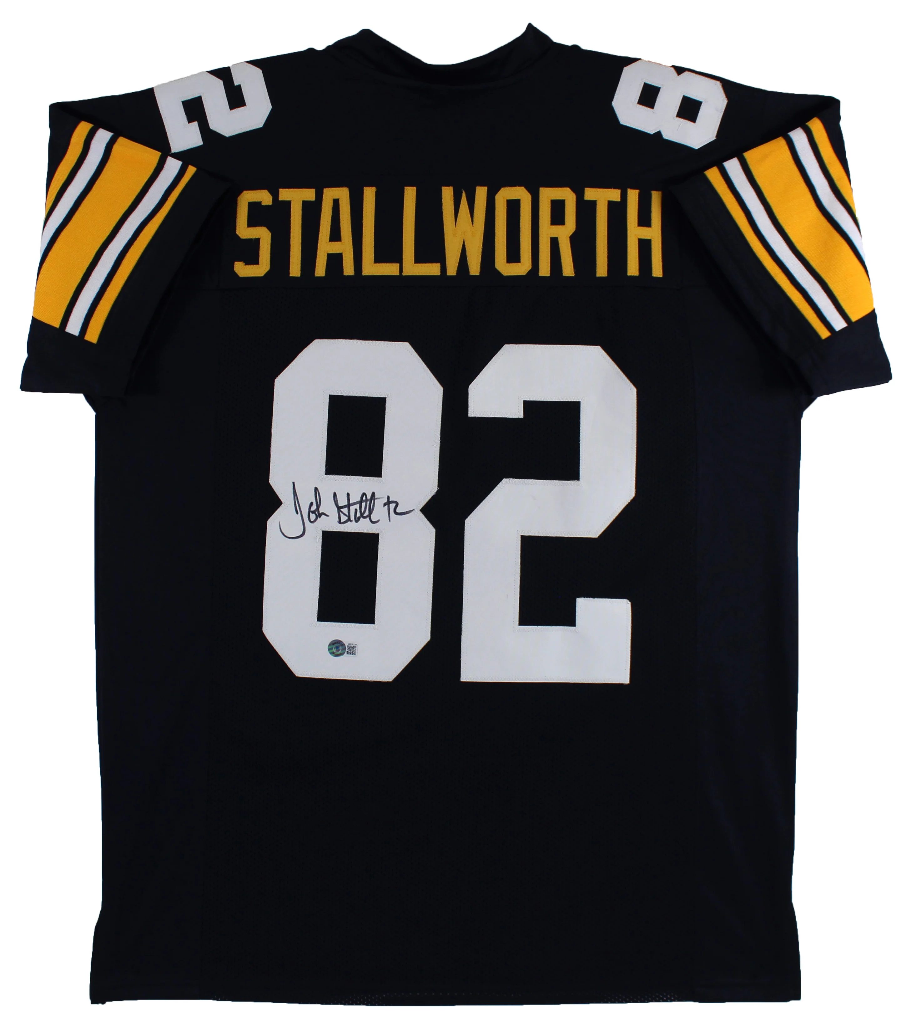 John Stallworth Authentic Signed Black Pro Style Jersey Autographed BAS Witness - Image 2
