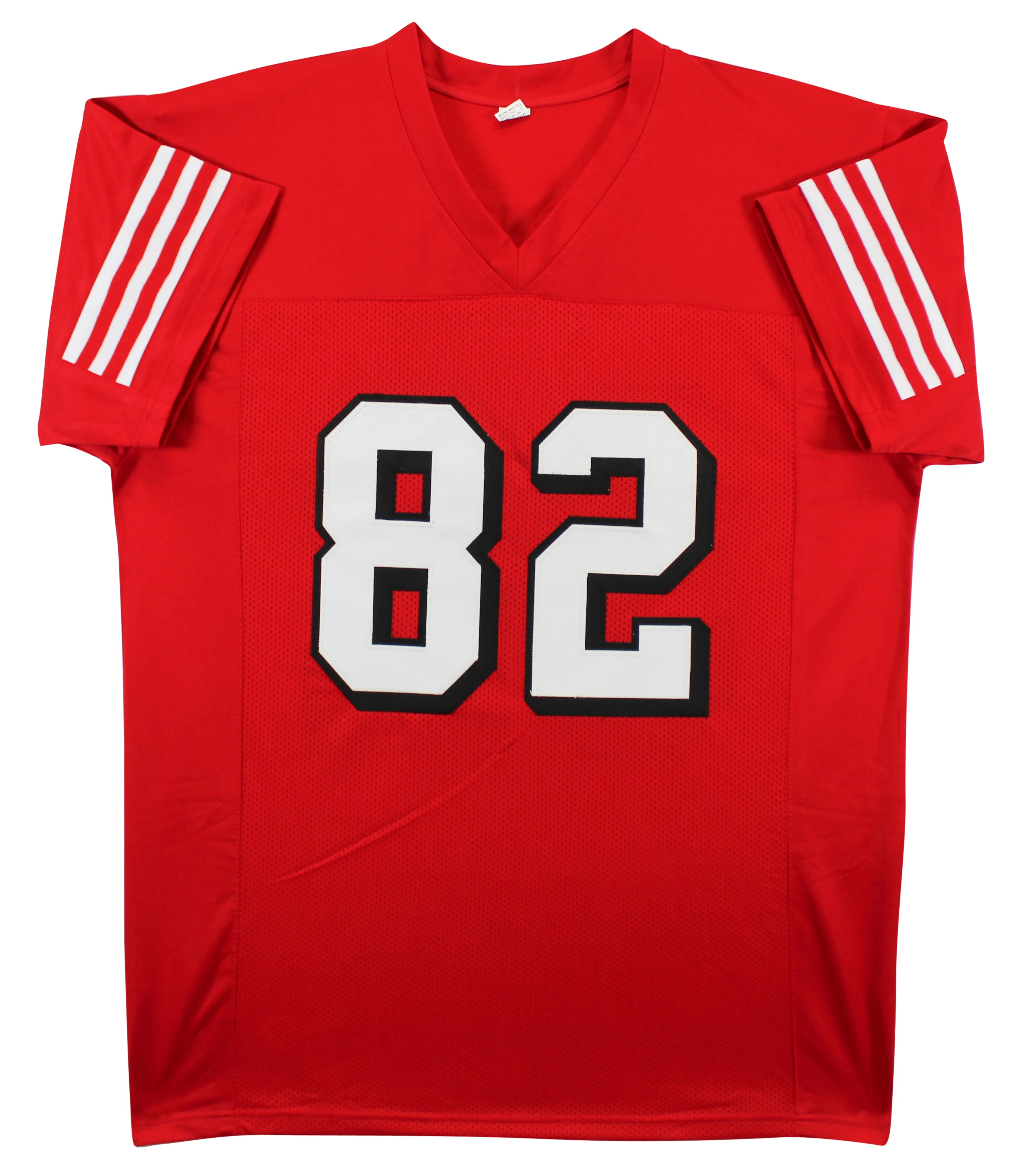 John Taylor Authentic Signed Red Pro Style Jersey w/ Dropshadow BAS Witnessed - Image 4