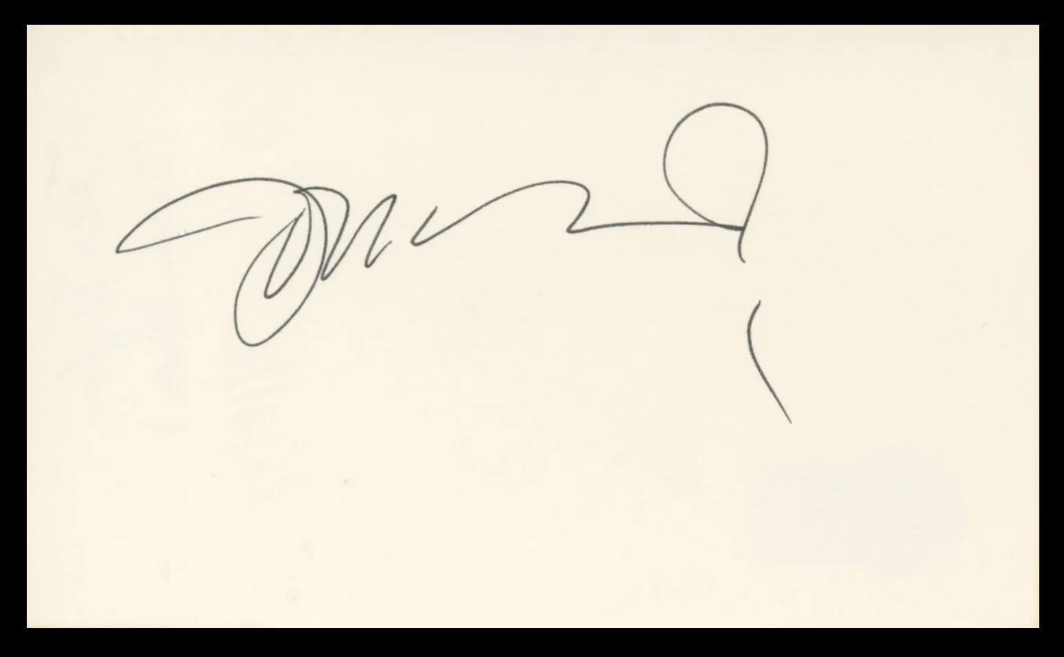 John Taylor Duran Duran Authentic Signed 3x5 Index Card BAS #BV59058 - Image 2