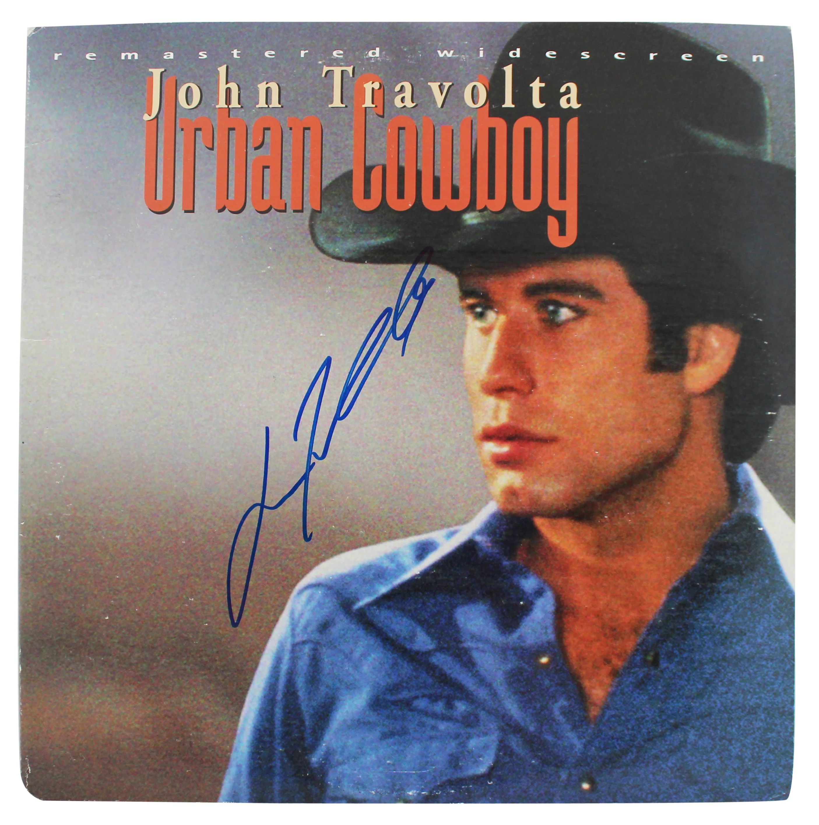 John Travolta Urban Cowboy Authentic Signed Laserdisc Cover BAS #BF88868 - Image 2