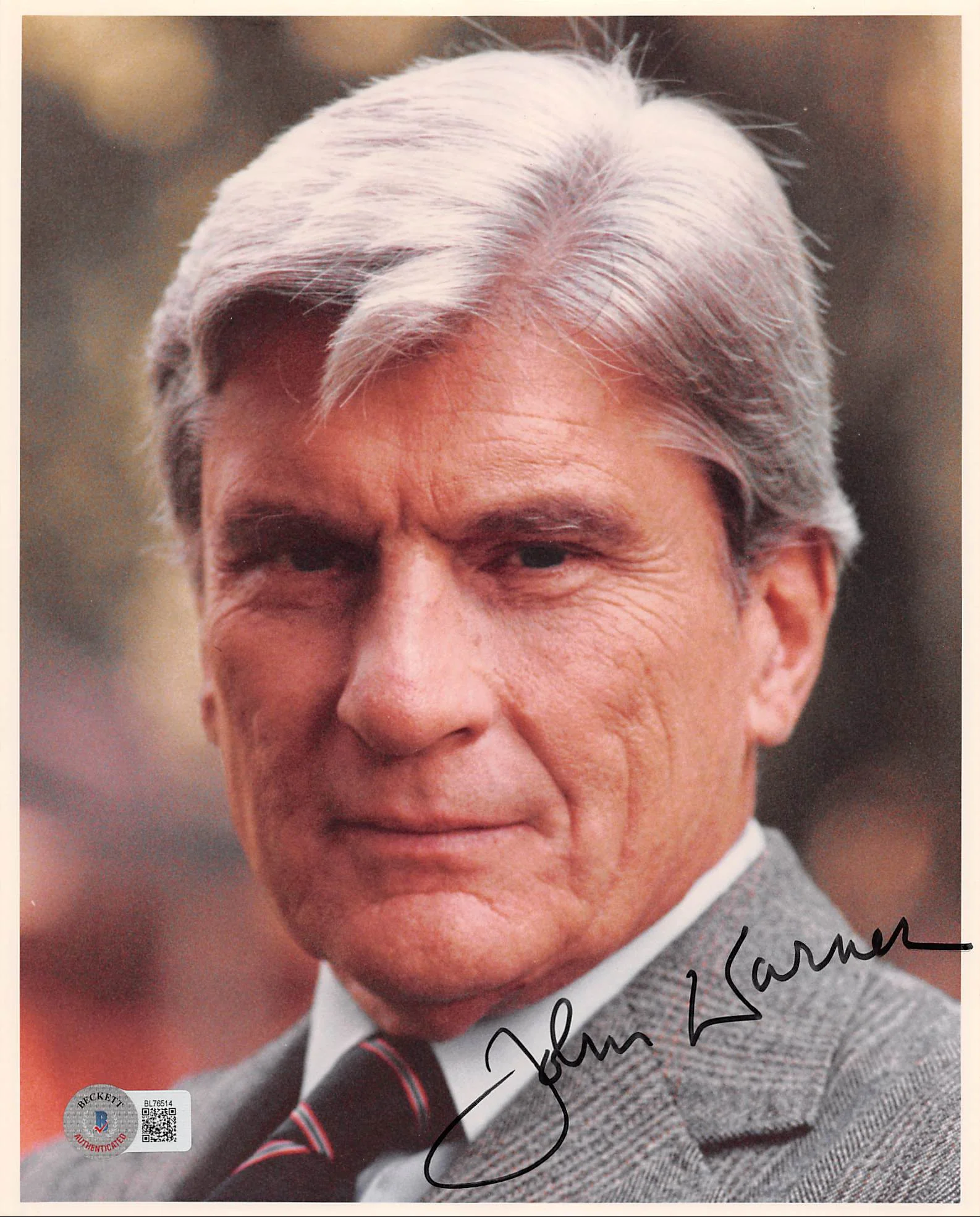John W. Warner Authentic Signed 8x10 Photo Autographed BAS #BL76514 - Image 2