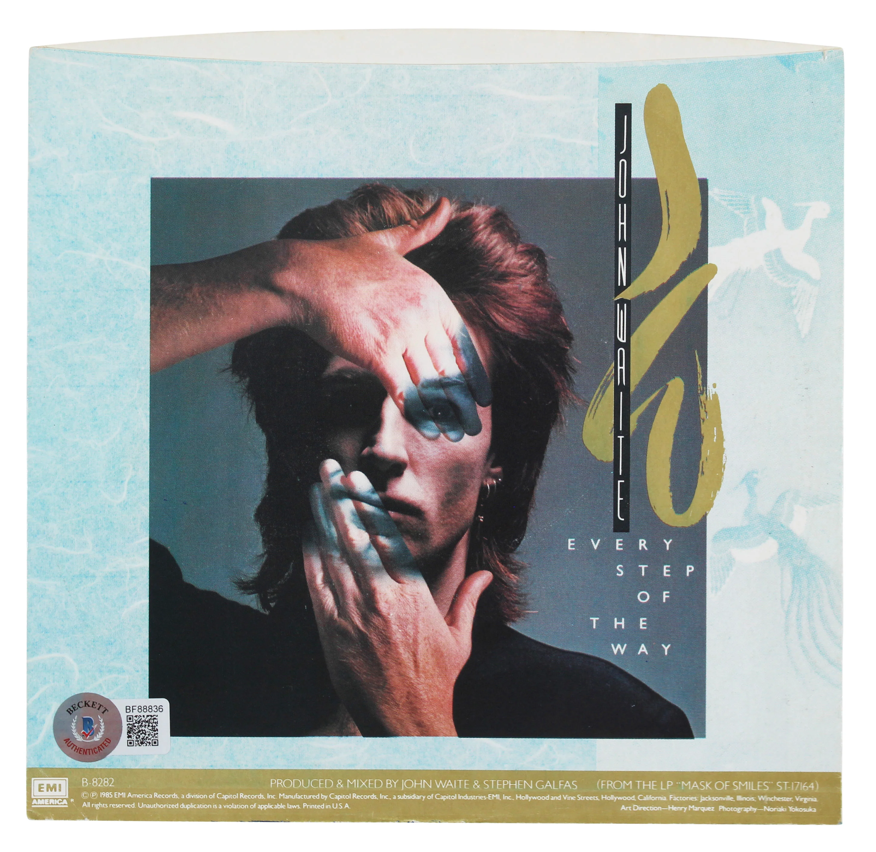 John Waite Signed Every Step Of The Way 45 RPM Album Cover BAS #BF88836 - Image 4