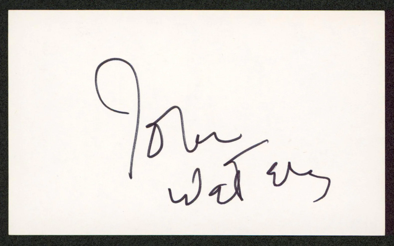 John Waters Hairspray Authentic Signed 3x5 Index Card Autographed BAS #BW70009 - Image 2