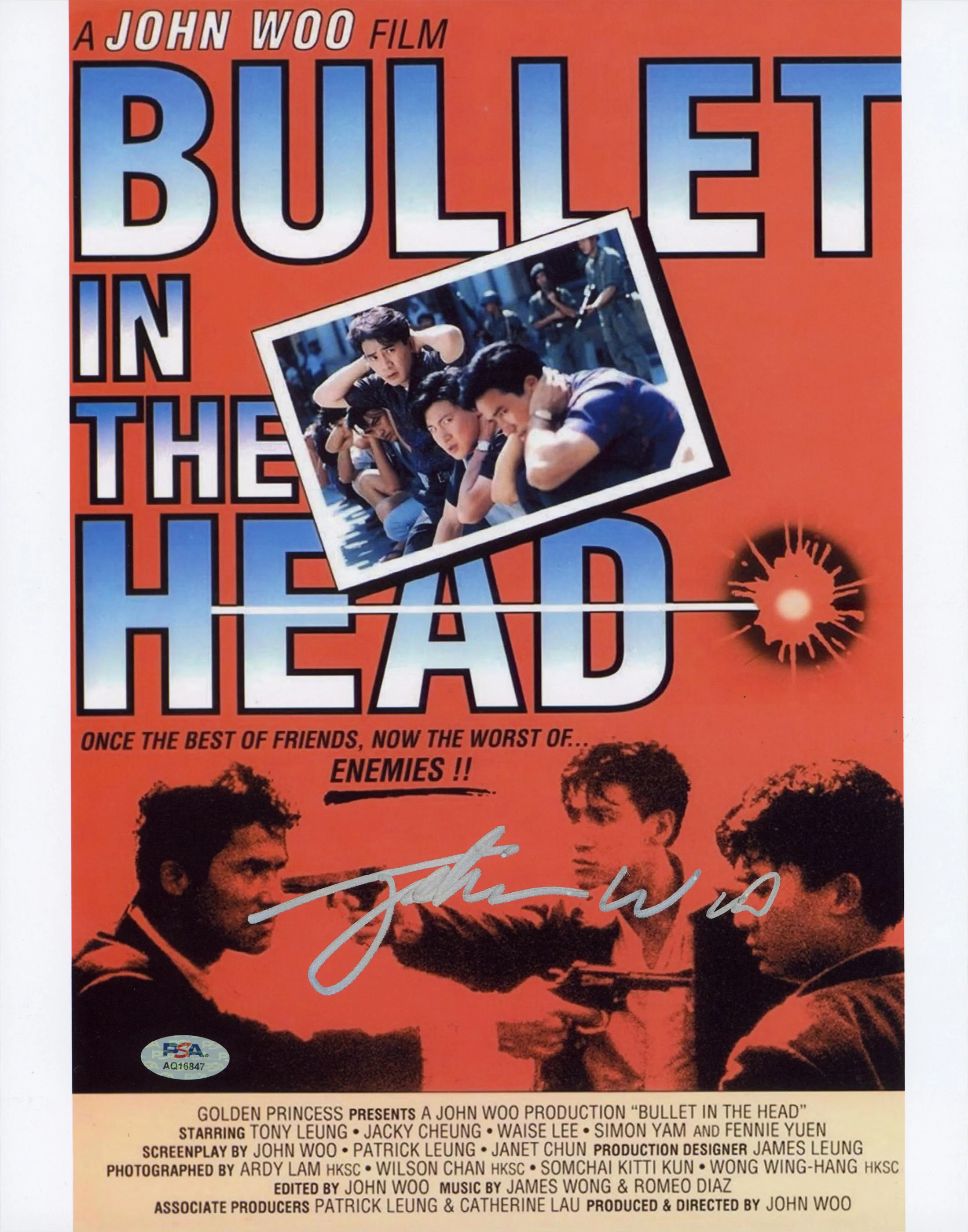 John Woo Bullet In The Head Authentic Signed 11x14 Photo PSA/DNA #AQ16847 - Image 2