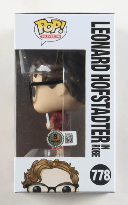 Johnny Galecki Signed "The Big Bang Theory" #778 Leonard Hofstadter In Robe Funko Pop! - Beckett - Image 2