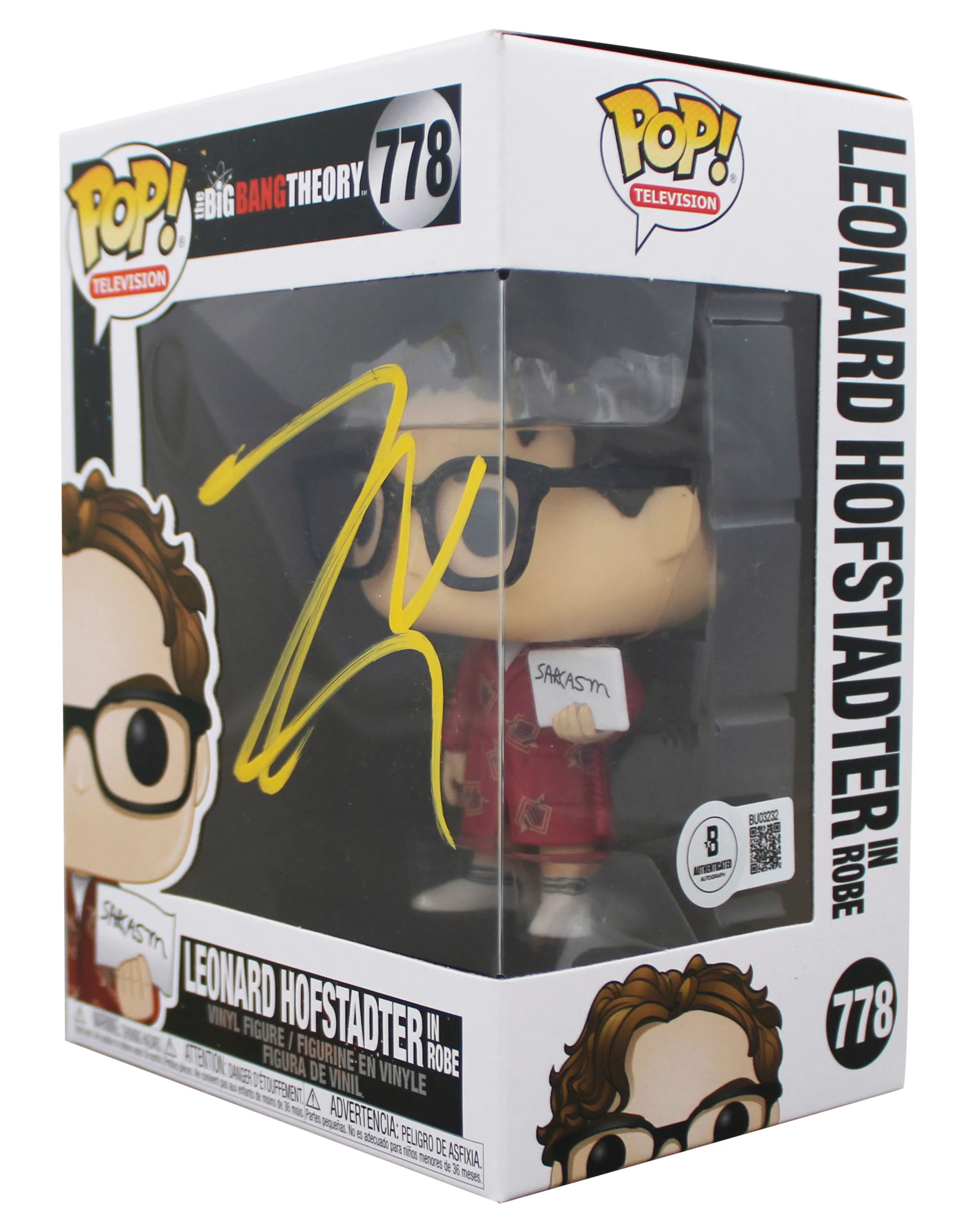 Johnny Galecki The Big Bang Theory Signed #778 Funko Pop Figure BAS #BU03232 - Image 3