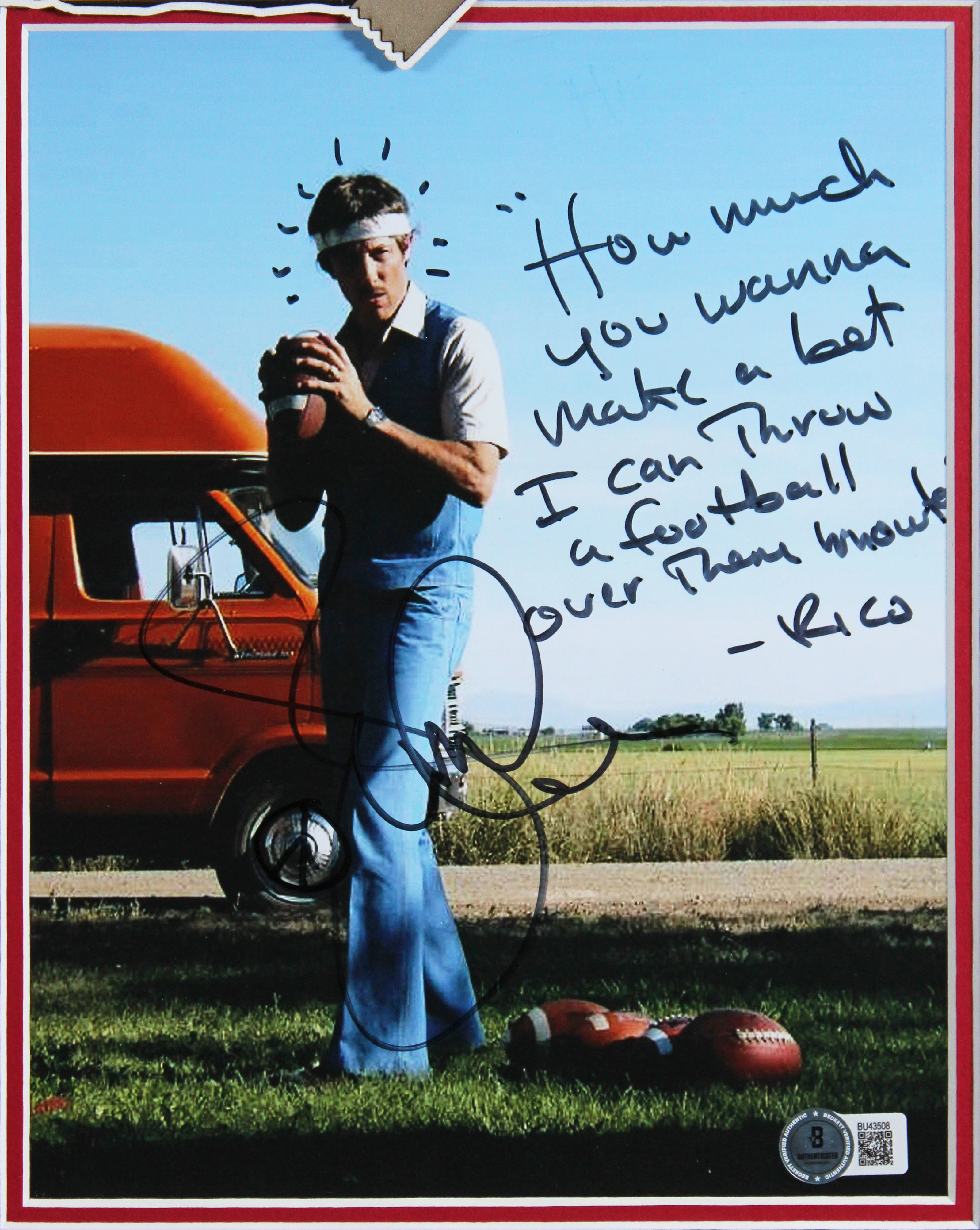 Jon Gries Napoleon Dynamite "Rico" Signed 8x10 Framed Photo BAS #BU43508 - Image 3