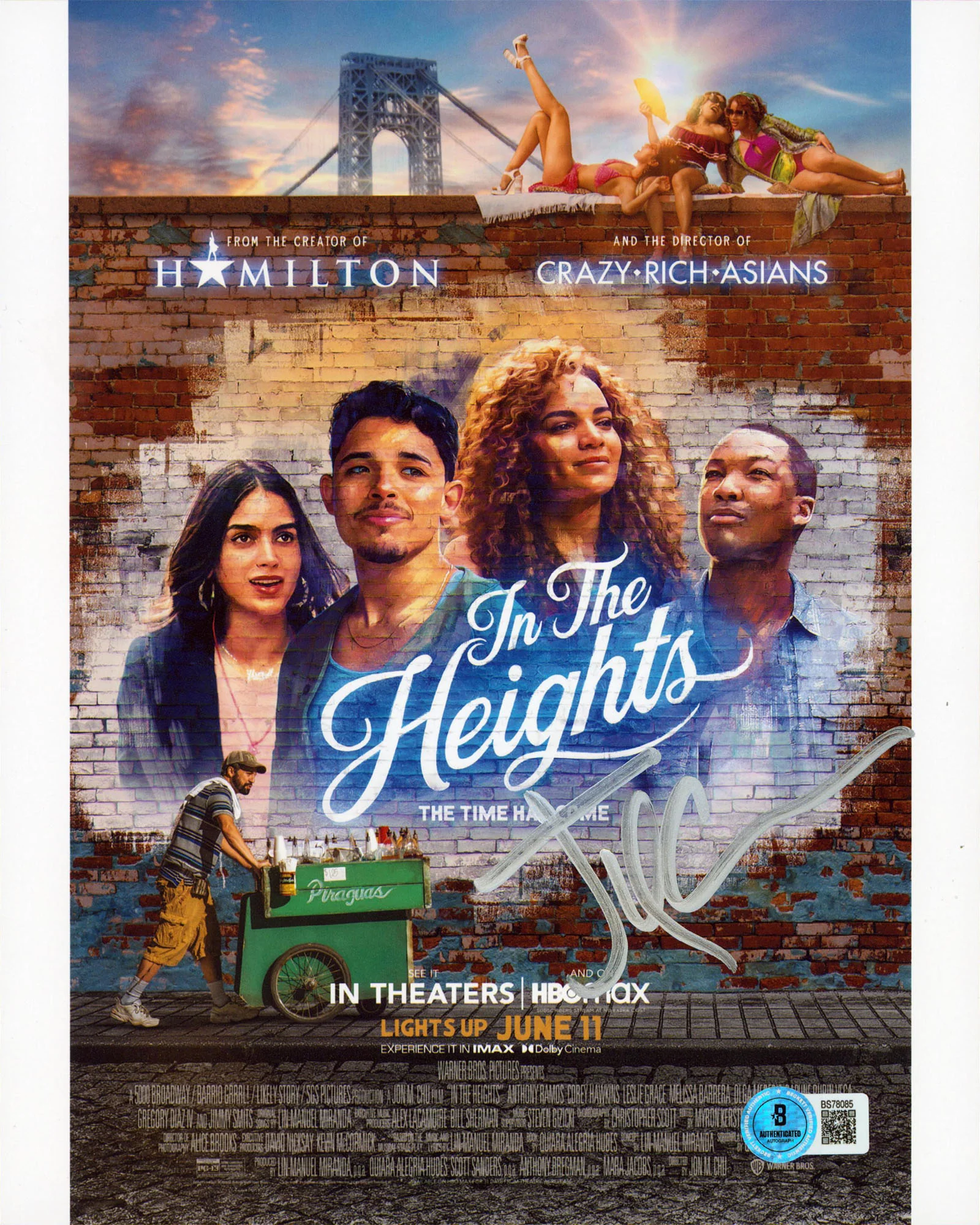 Jon M. Chu In the Heights Authentic Signed 8x10 Vertical Photo BAS #BS78085 - Image 2