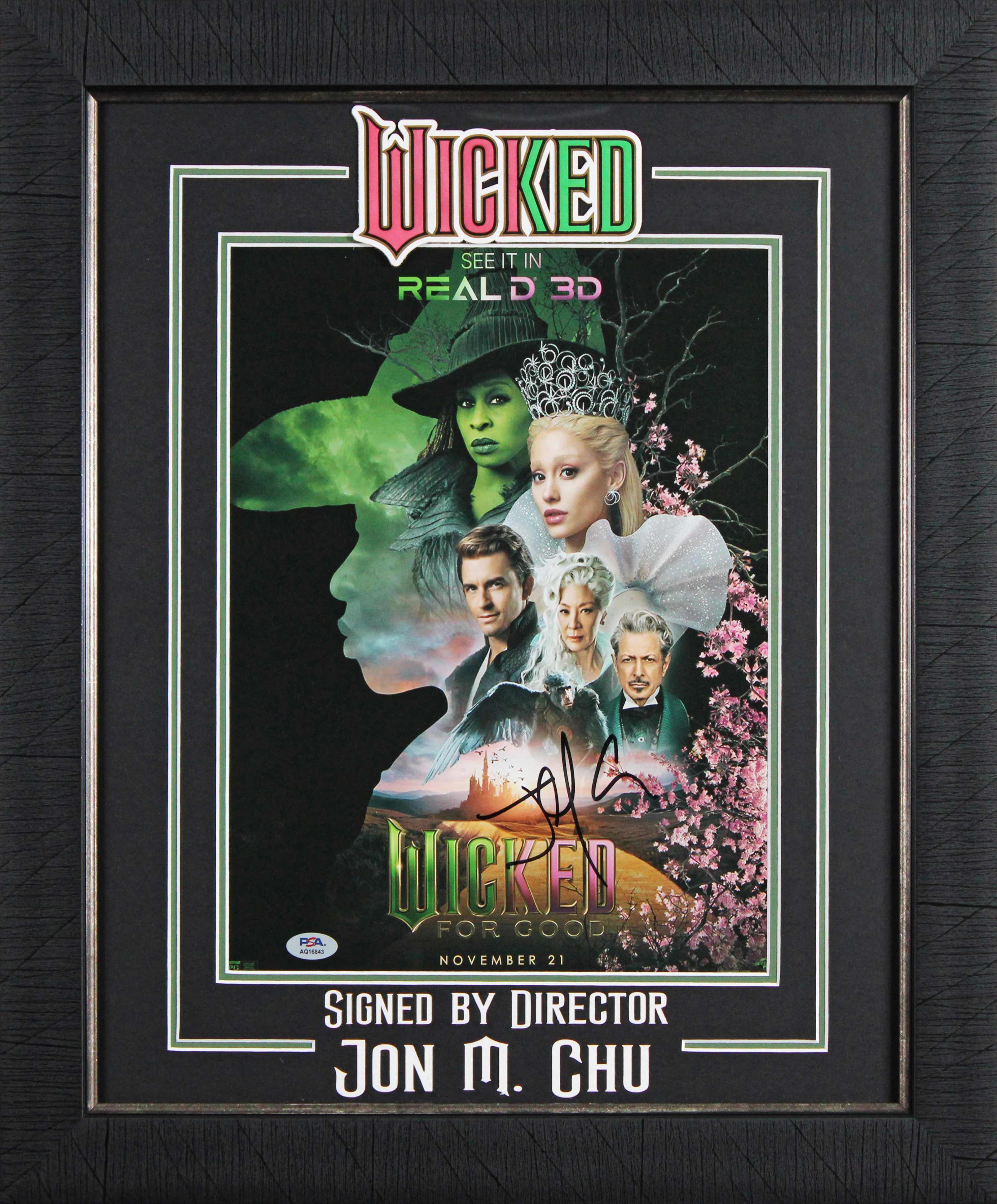 Jon M. Chu Wicked Authentic Signed 11x14 Framed Photo Autographed PSA #AQ16843