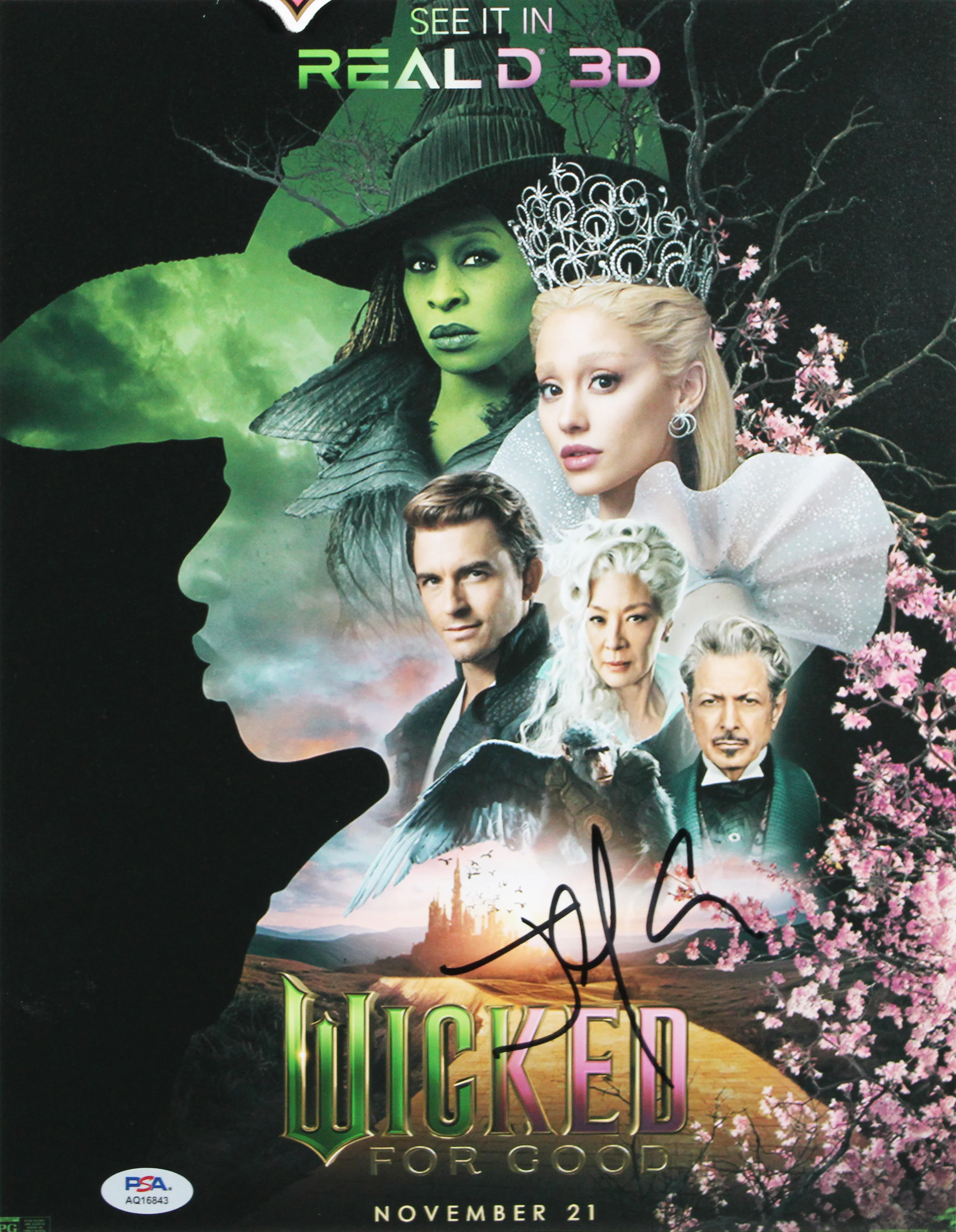 Jon M. Chu Wicked Authentic Signed 11x14 Framed Photo Autographed PSA #AQ16843 - Image 3