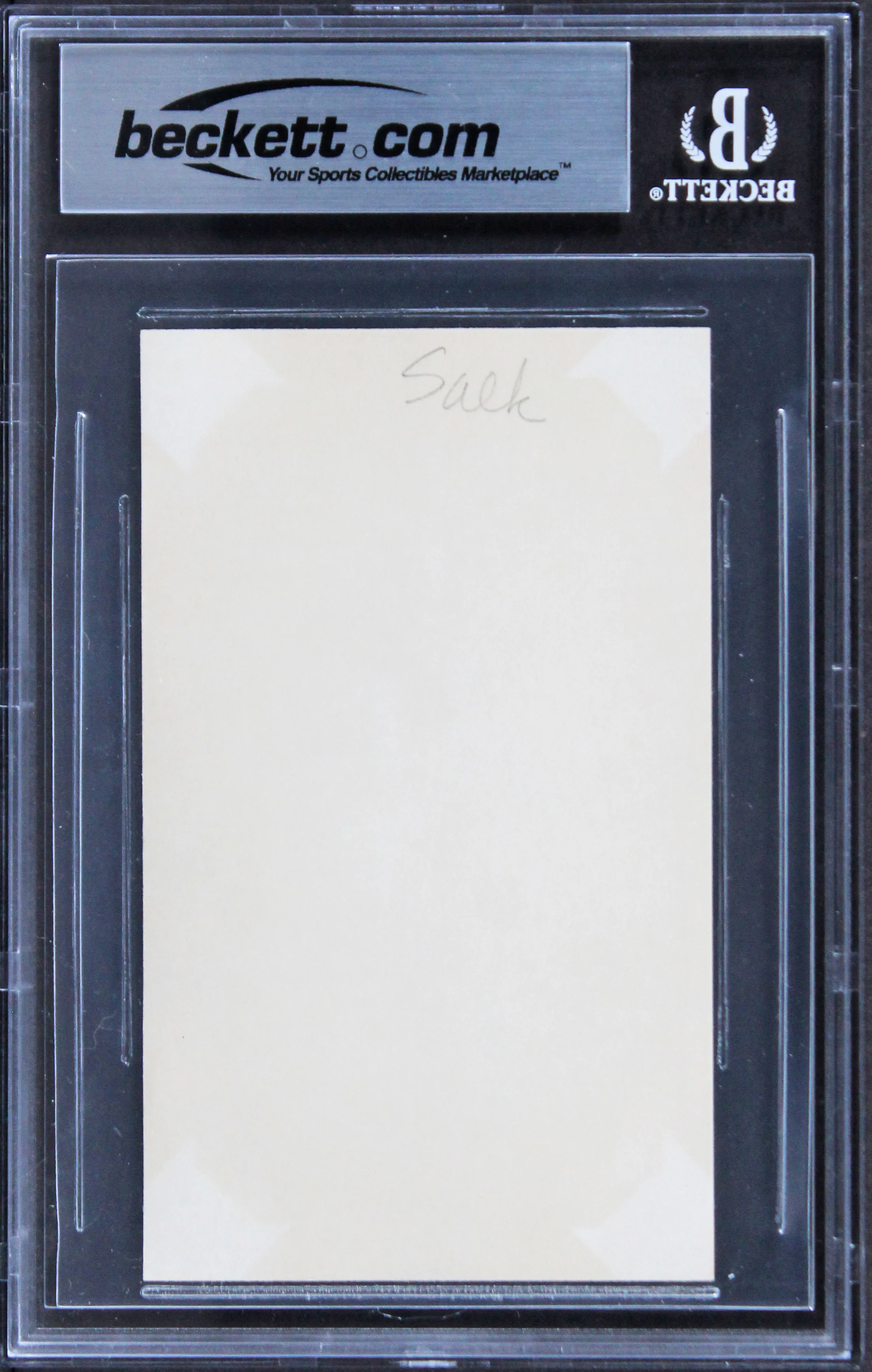 Jonas Salk Authentic Signed 3x5 Index Card Autographed BAS Slabbed - Image 3