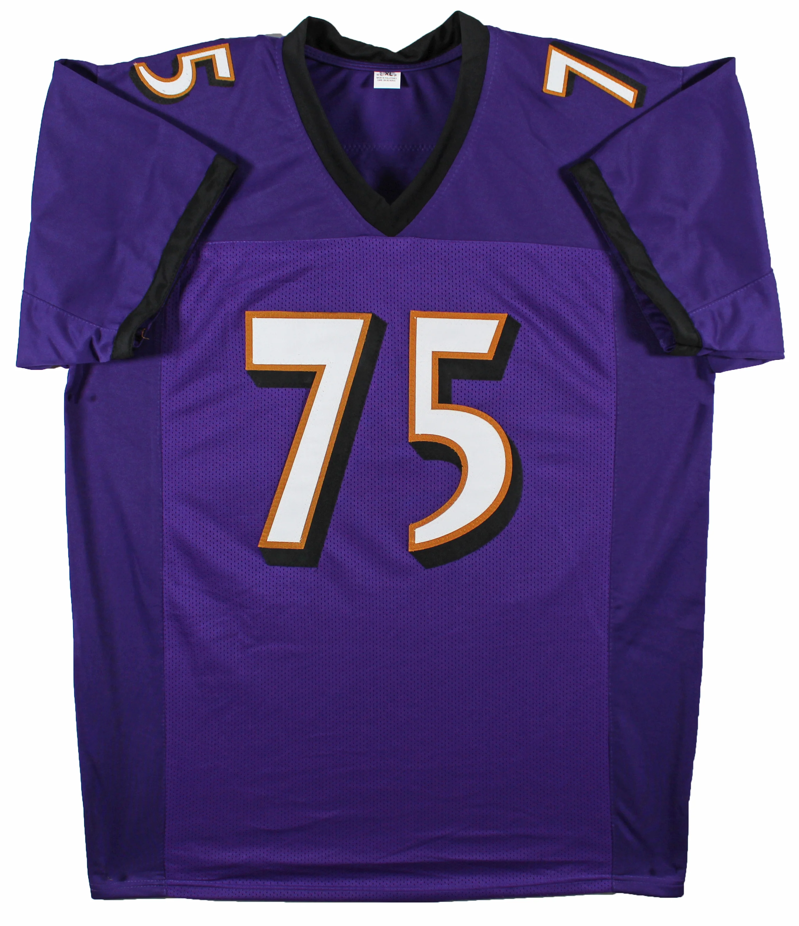 Jonathan Ogden "HOF 13" Authentic Signed Purple Pro Style Jersey BAS Witnessed - Image 4