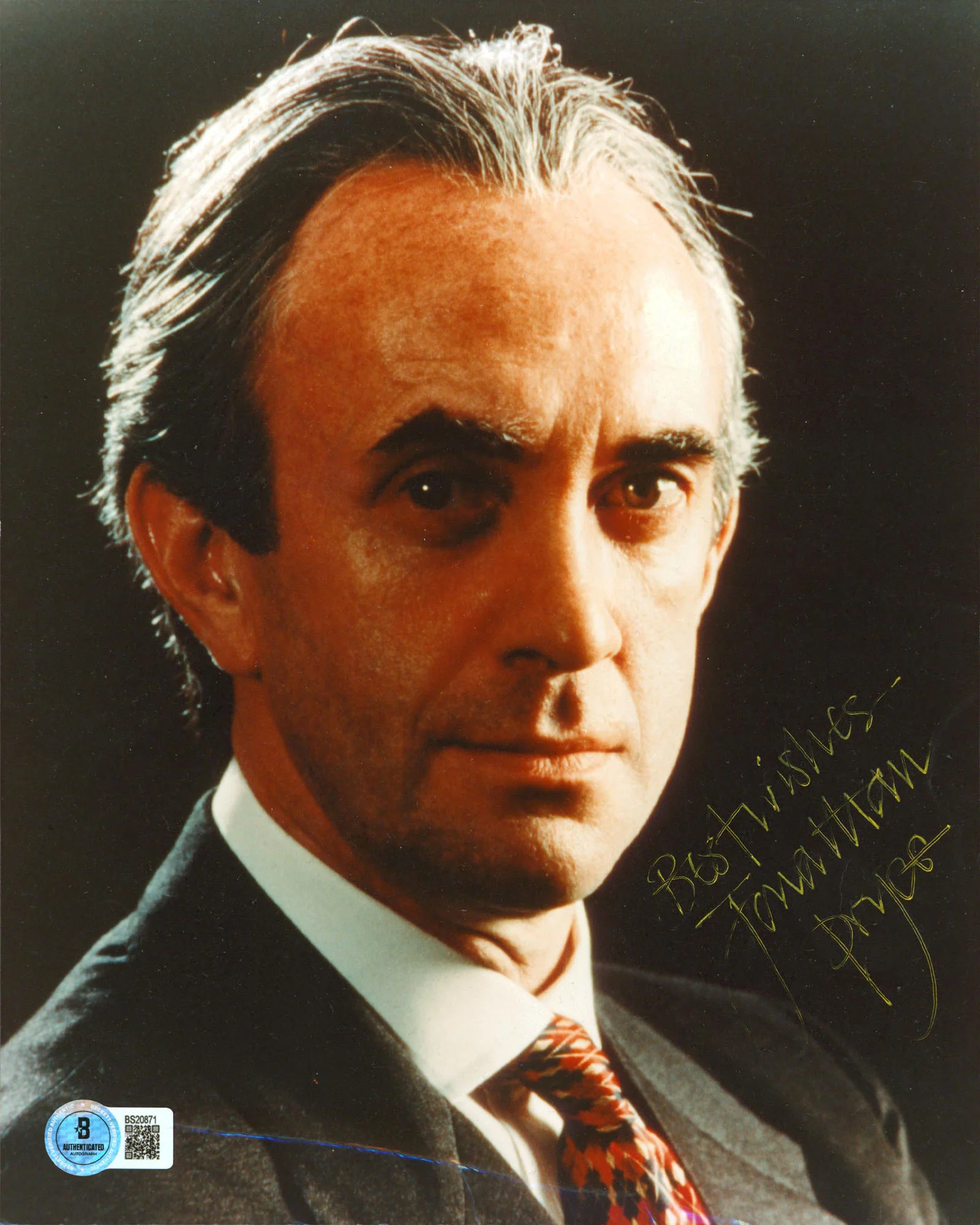 Jonathan Pryce Pirates Of Caribbean "Best Wishes" Signed 8x10 Photo BAS #BS20871 - Image 2
