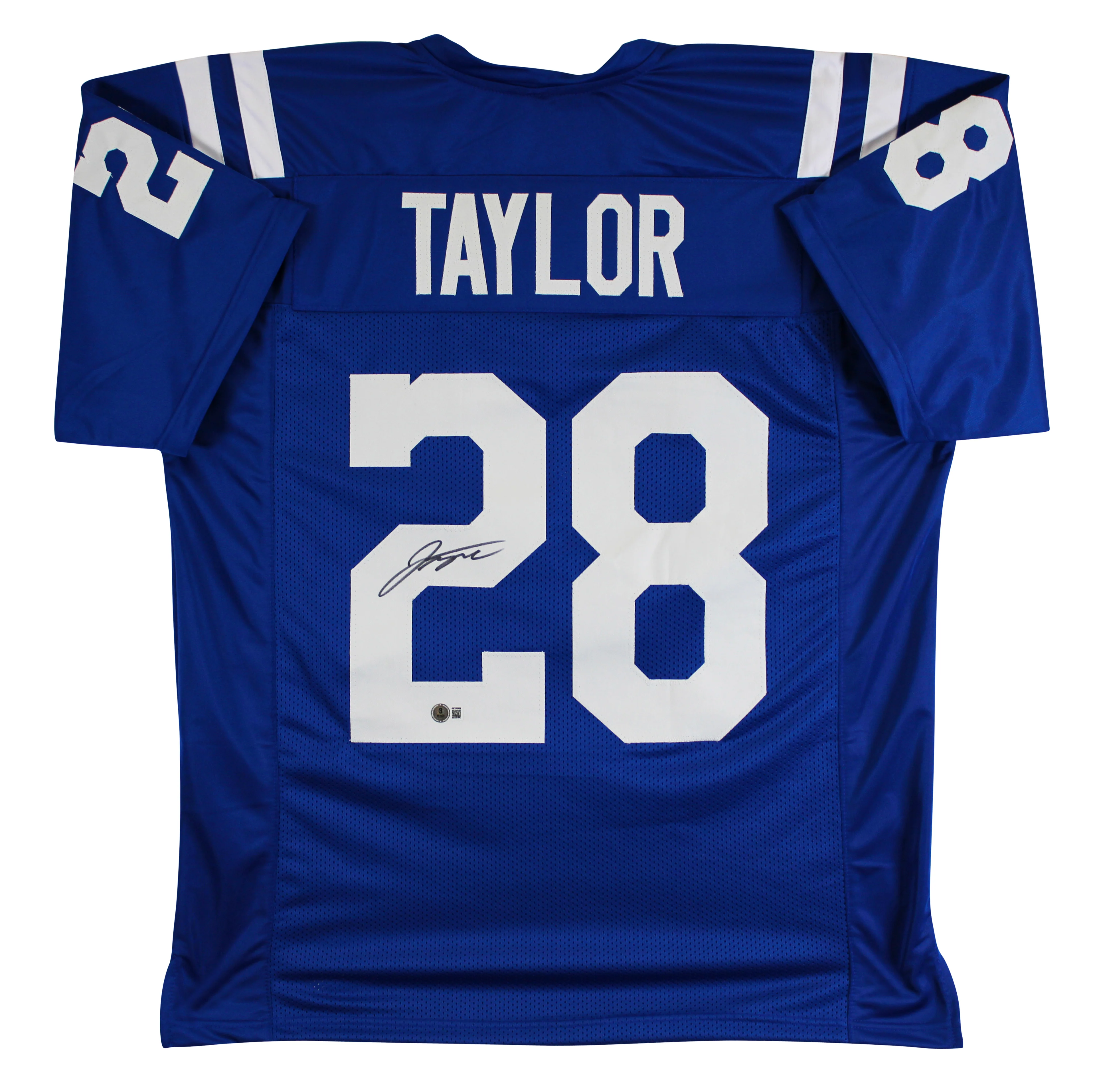 Jonathan Taylor Authentic Signed Blue Pro Style Jersey Autographed BAS - Image 2
