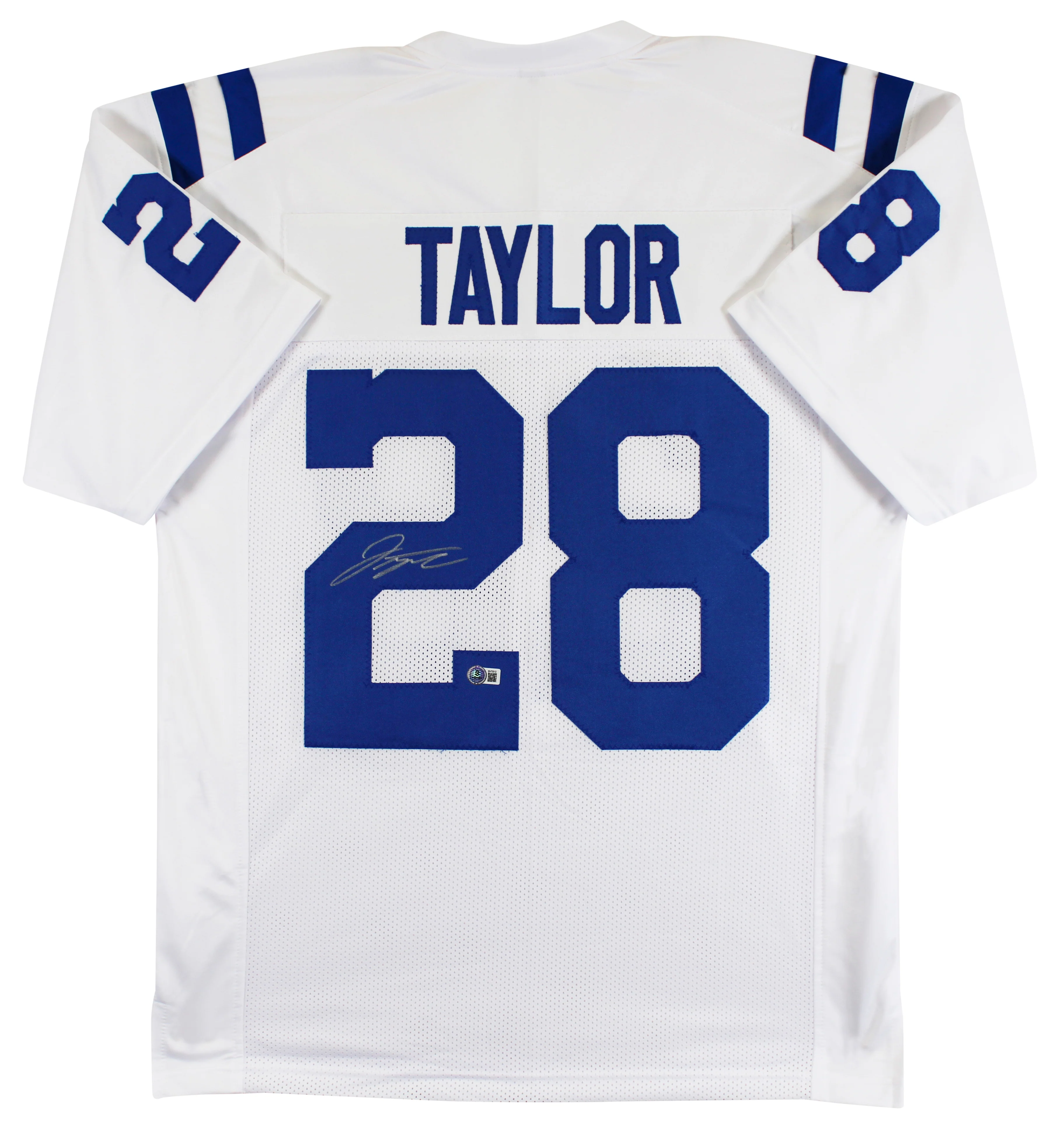 Jonathan Taylor Authentic Signed White Pro Style Jersey Autographed BAS - Image 2