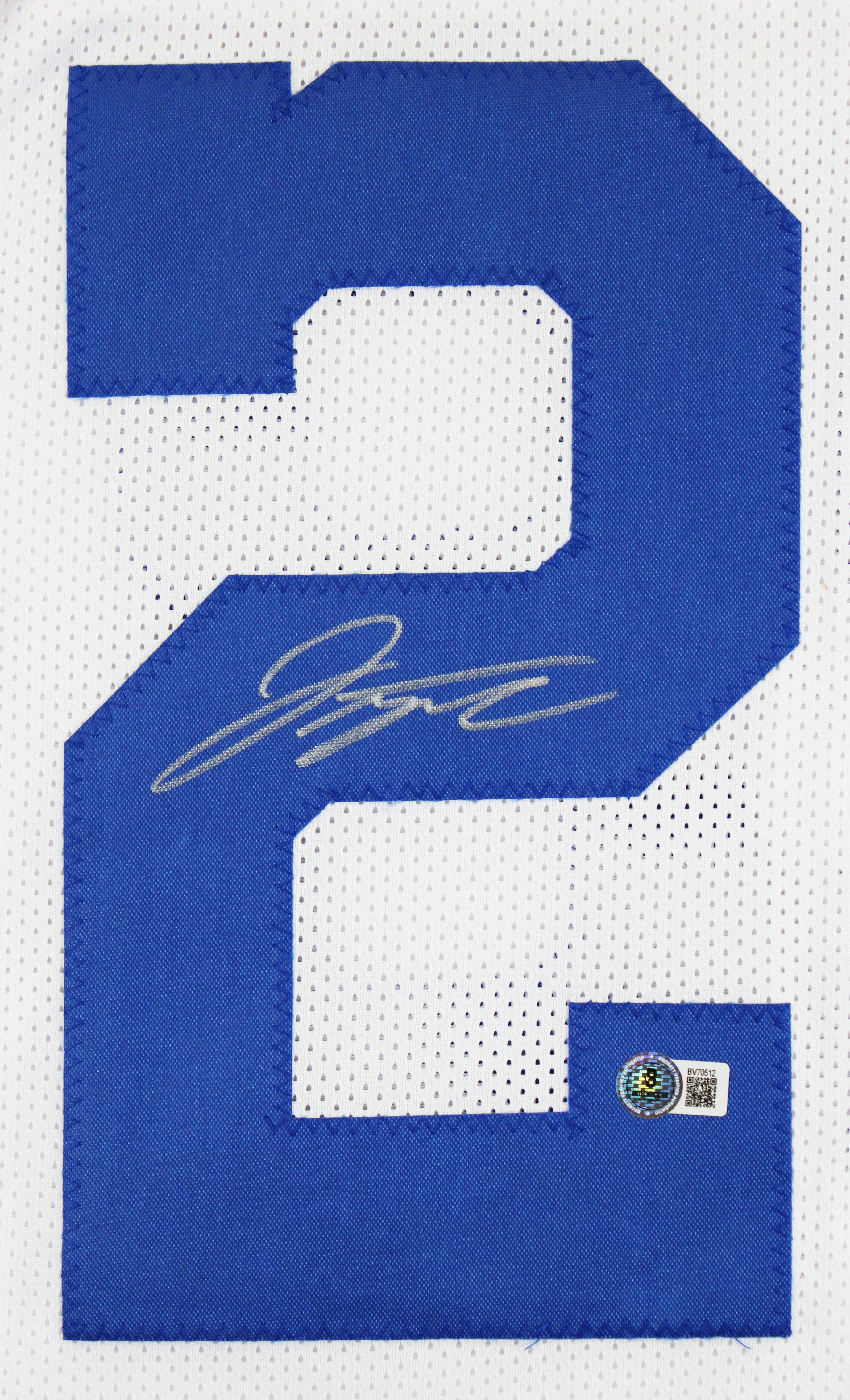 Jonathan Taylor Authentic Signed White Pro Style Jersey Autographed BAS - Image 3