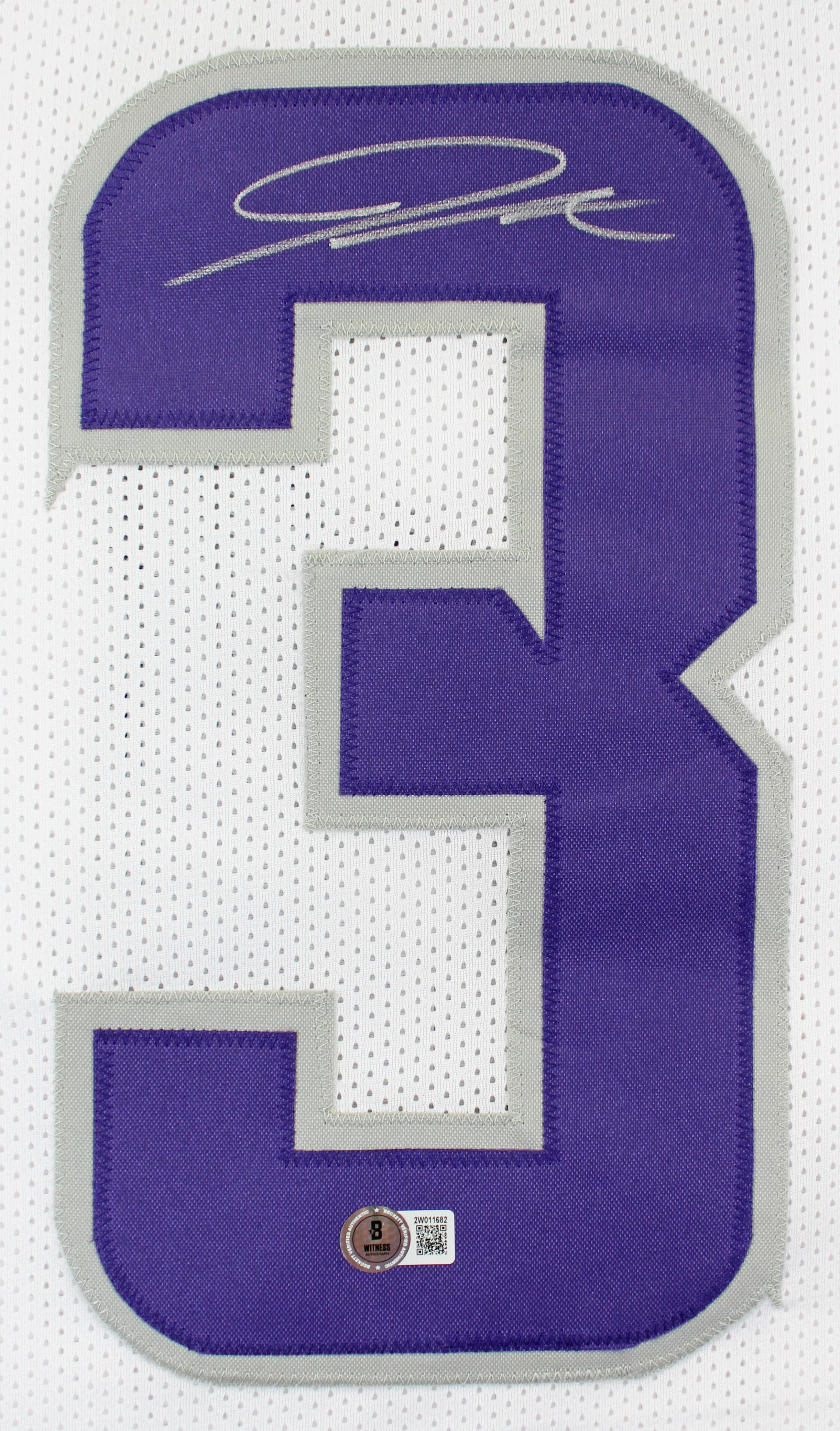 Jordan Addison Authentic Signed White Alternate Pro Style Jersey BAS Witnessed - Image 3