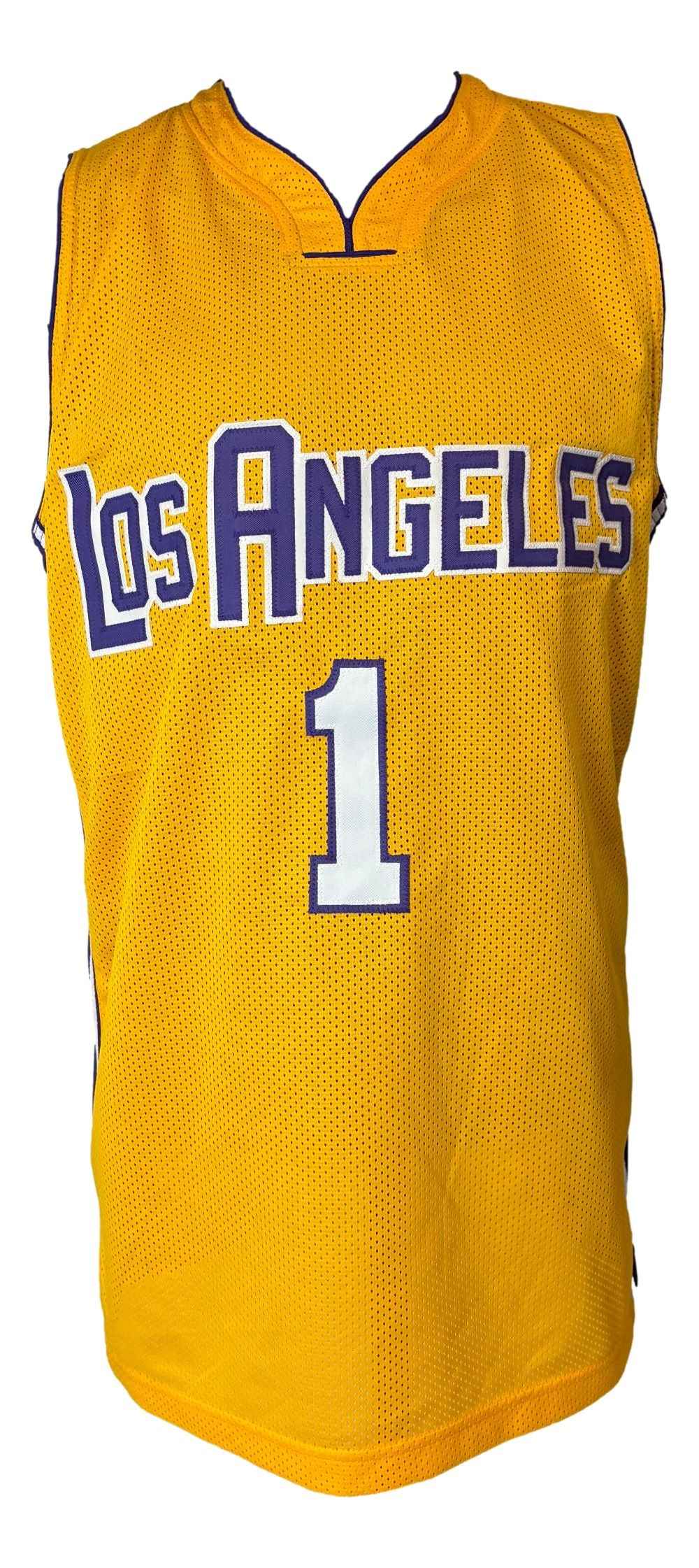 Jordan Farmar Los Angeles Signed Yellow Basketball Jersey UDA Hologram - Image 3
