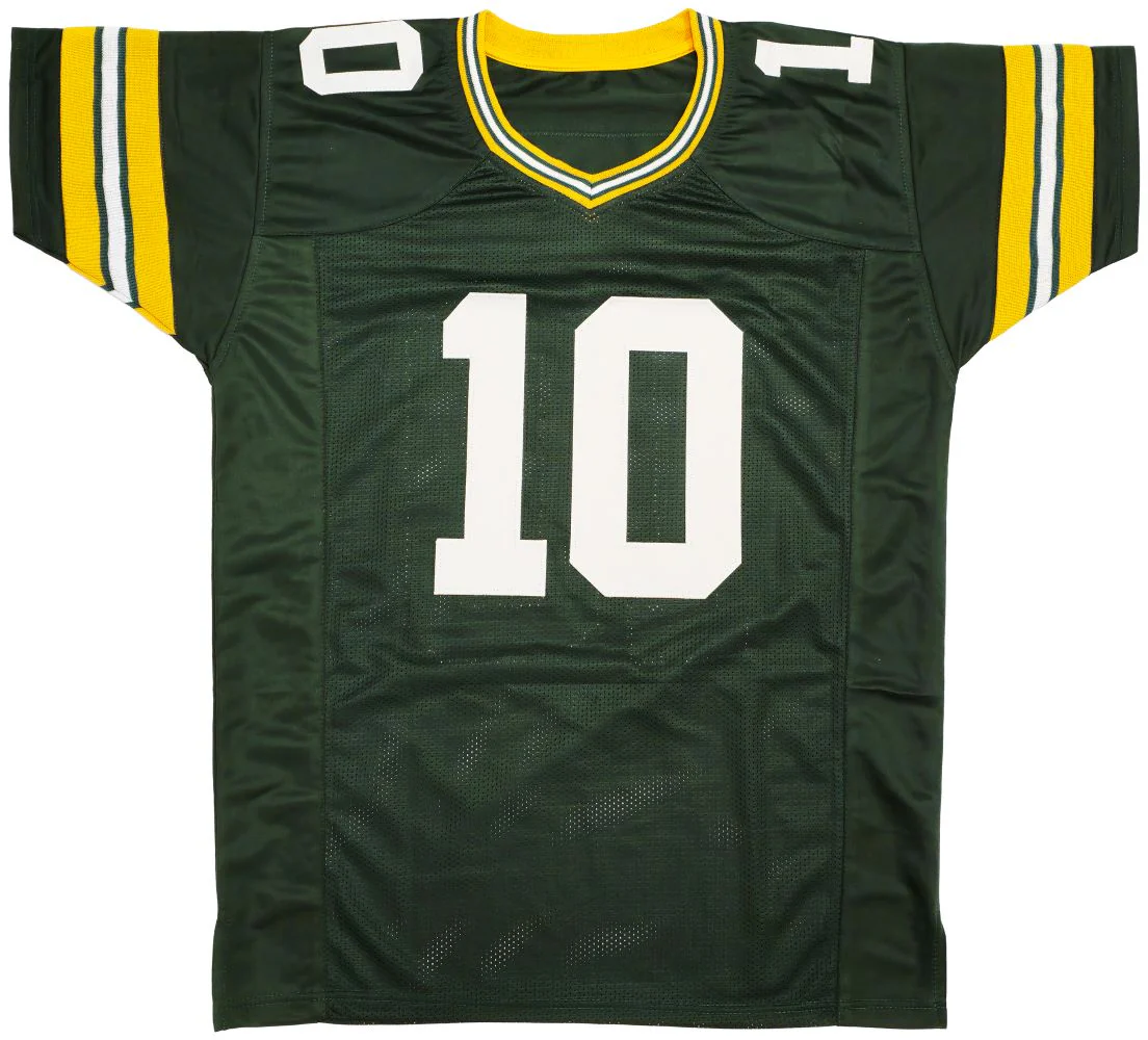 Jordan Love Green Bay Signed Green Football Jersey BAS ITP - Image 3