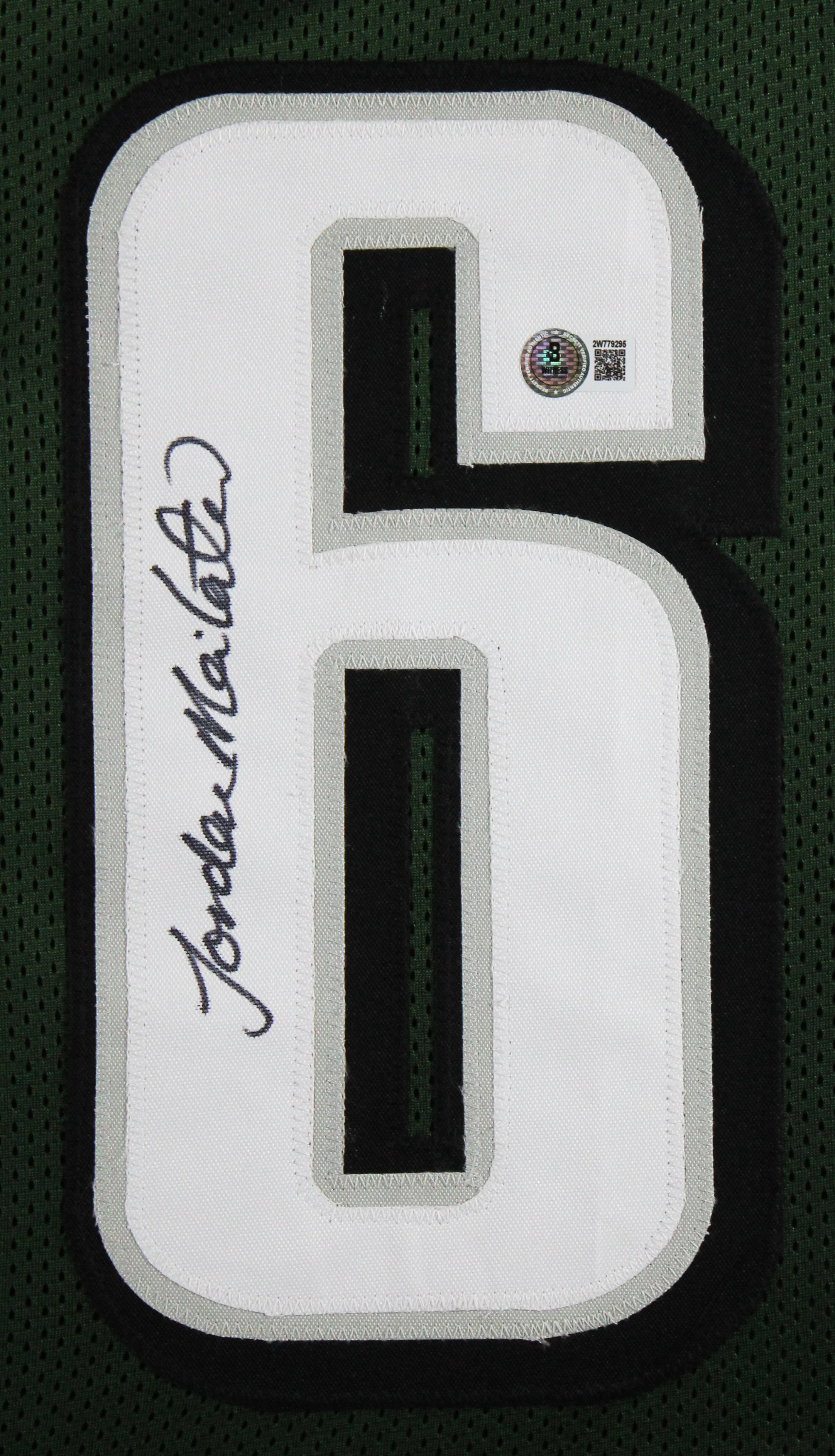 Jordan Mailata Authentic Signed Green Pro Style Framed Jersey BAS Witnessed - Image 3