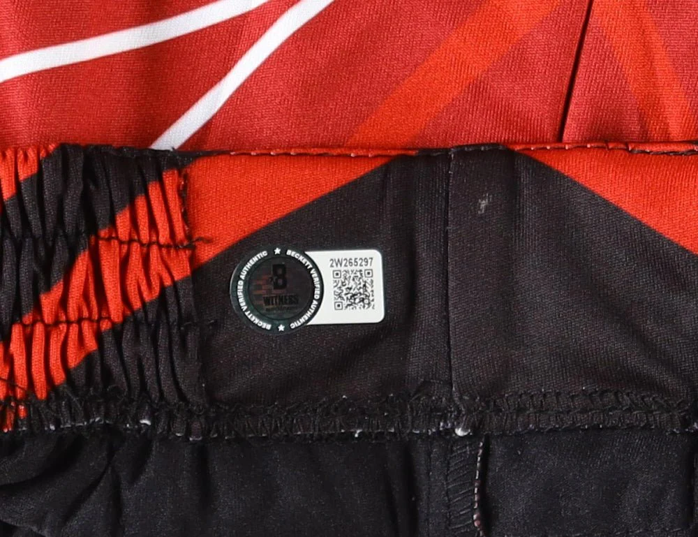 Jorge Masvidal Signed Custom Red MMA Fight Trunks BAS - Image 2