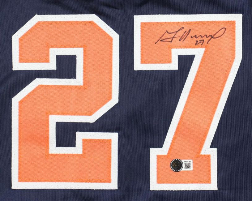 Jose Altuve Houston Signed Navy Baseball Jersey BAS - Image 2