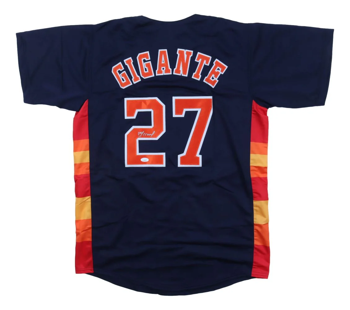 Jose Altuve Houston Signed Navy Gigante Baseball Jersey JSA