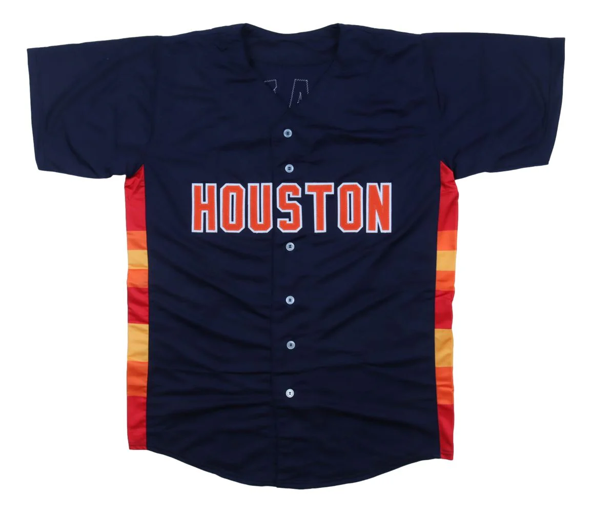Jose Altuve Houston Signed Navy Gigante Baseball Jersey JSA - Image 3