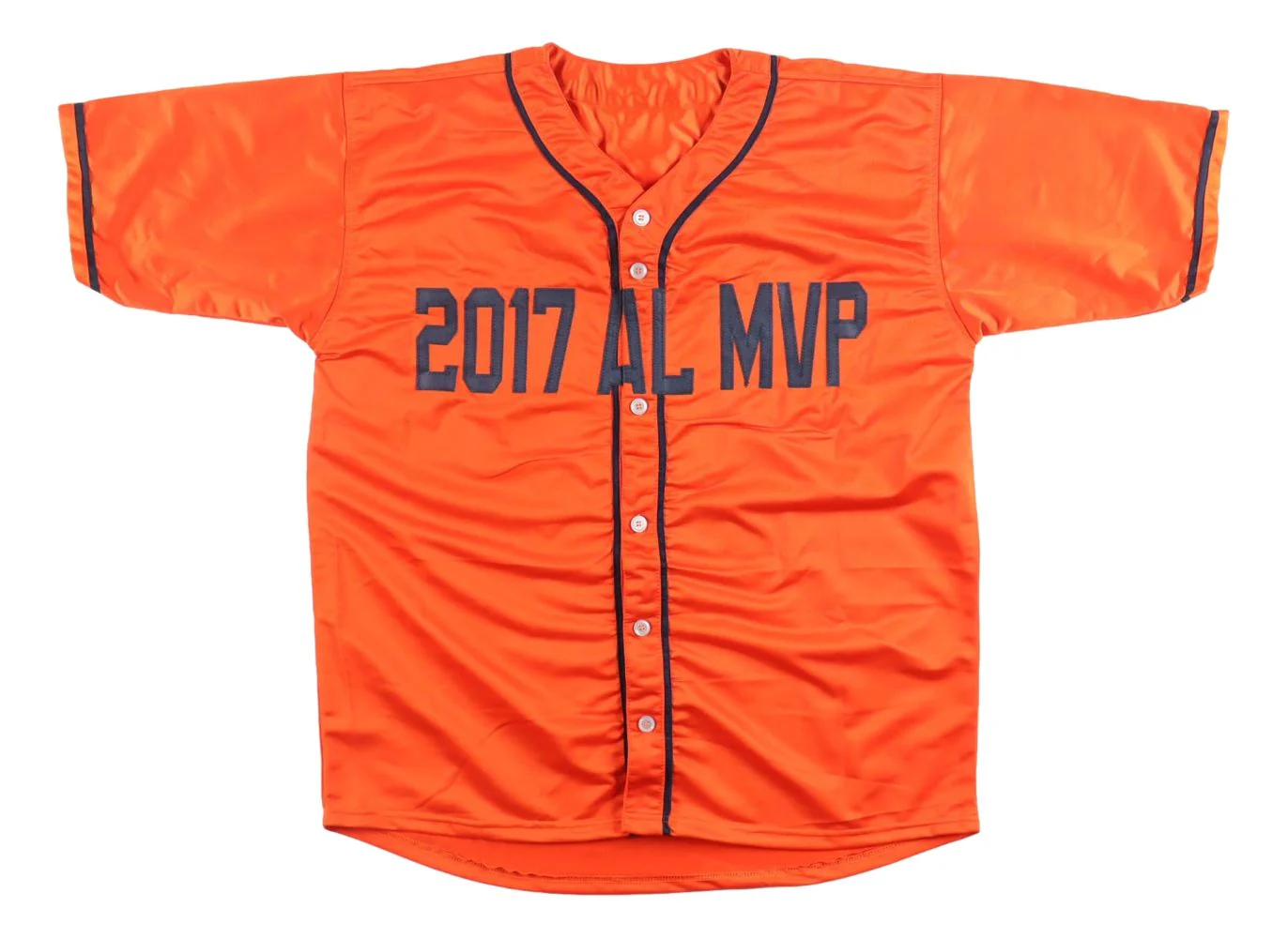 Jose Altuve Houston Signed Orange Baseball Jersey BAS - Image 3