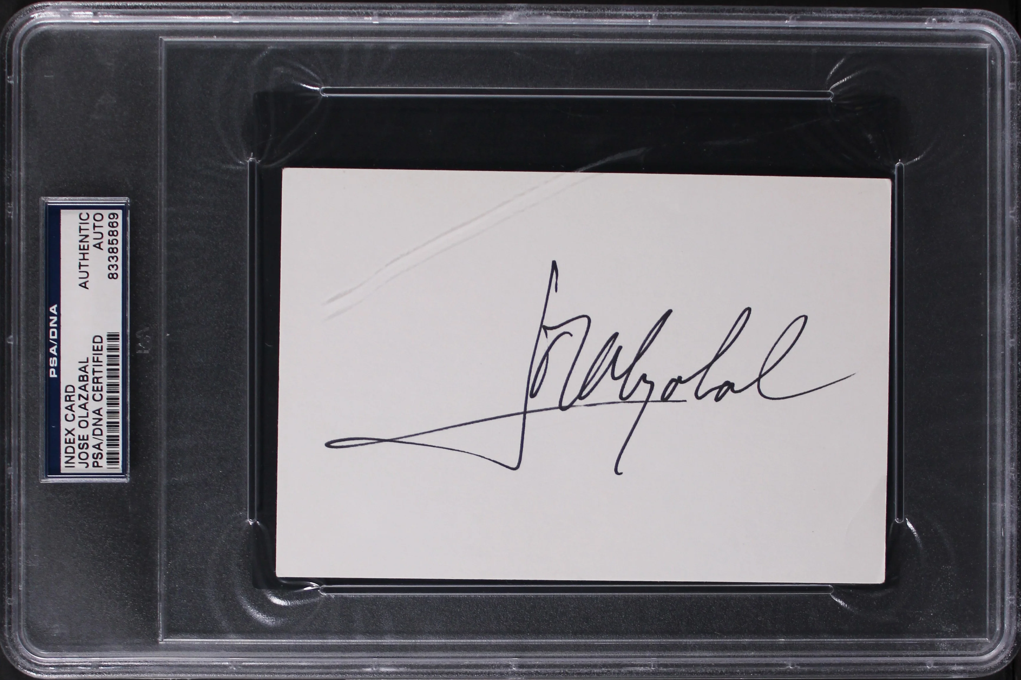 Jose Maria Olazabal Authentic Signed 4x6 Index Card Autographed PSA/DNA Slabbed - Image 2