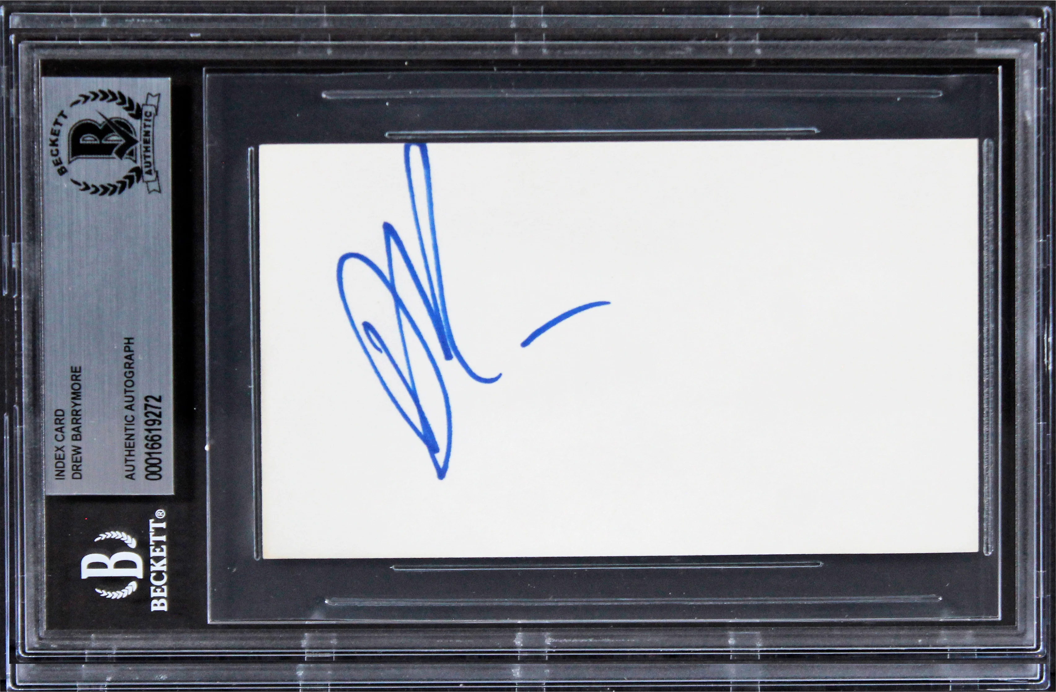 Joseph Wapner The People's Court Authentic Signed 3x5 Index Card BAS Slabbed - Image 2