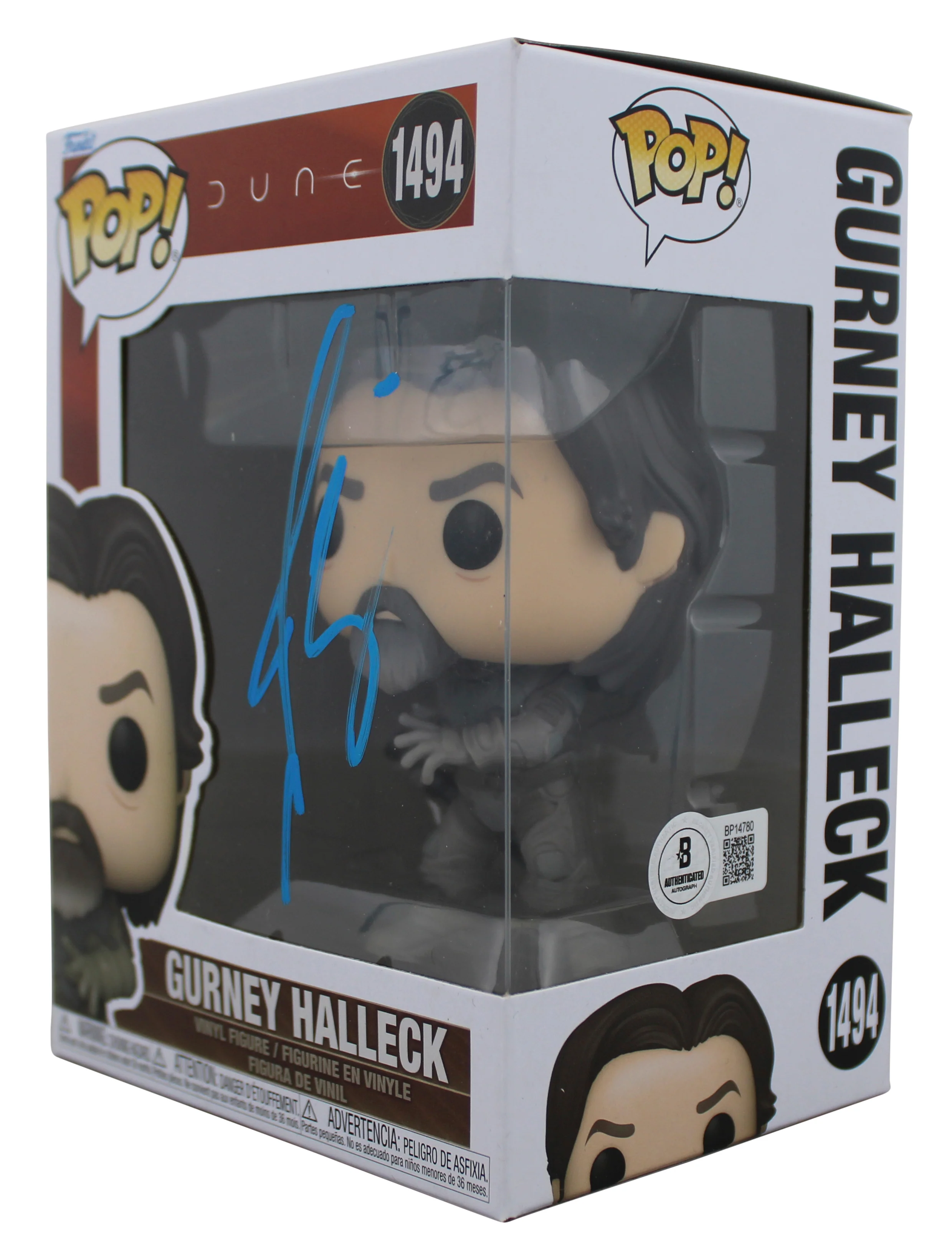 Josh Brolin Dune Signed Gurney Halleck #1494 Funko Pop Vinyl Figure BAS - Image 3