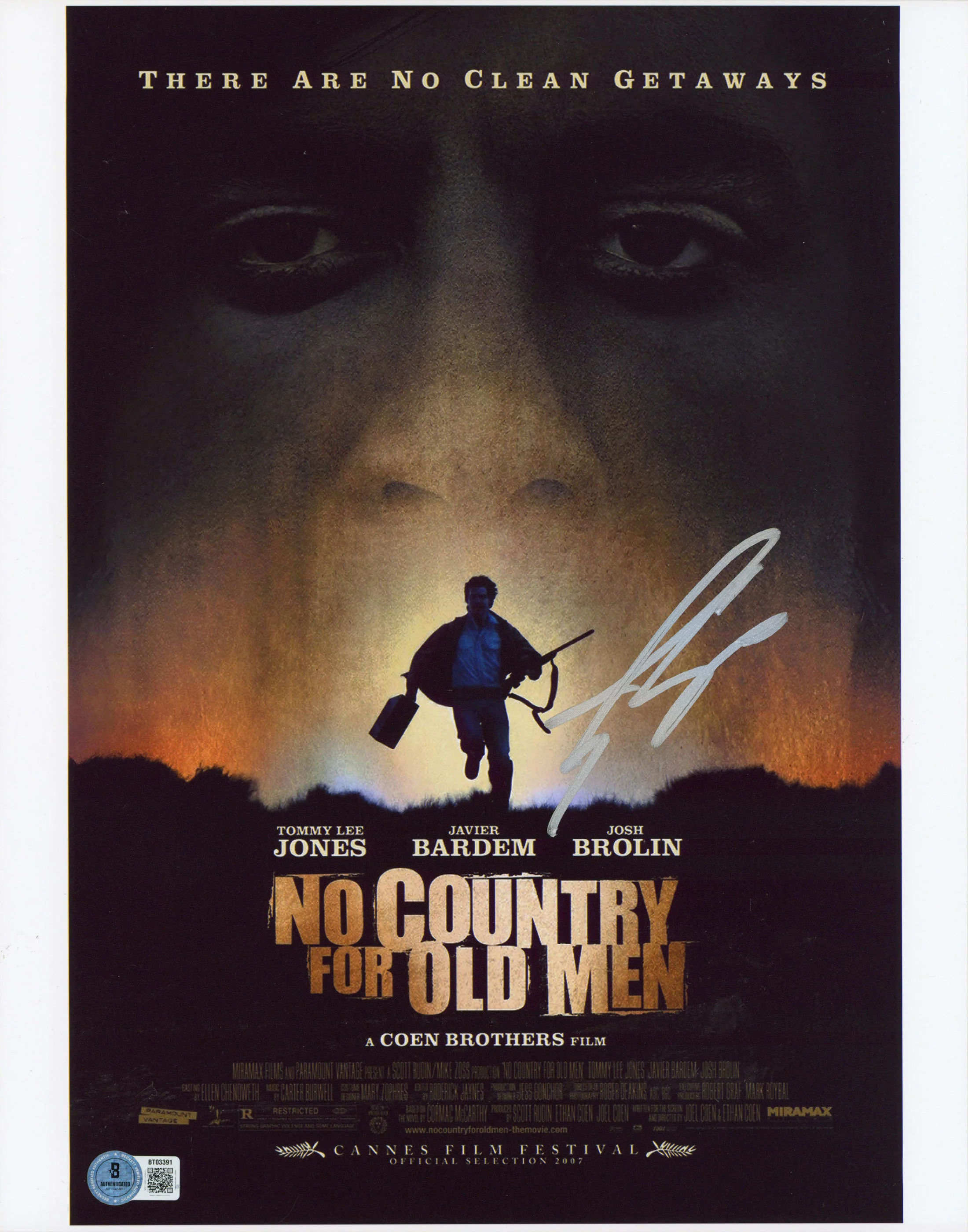 Josh Brolin No Country For Old Men Authentic Signed 11x14 Photo BAS #BT03391 - Image 2