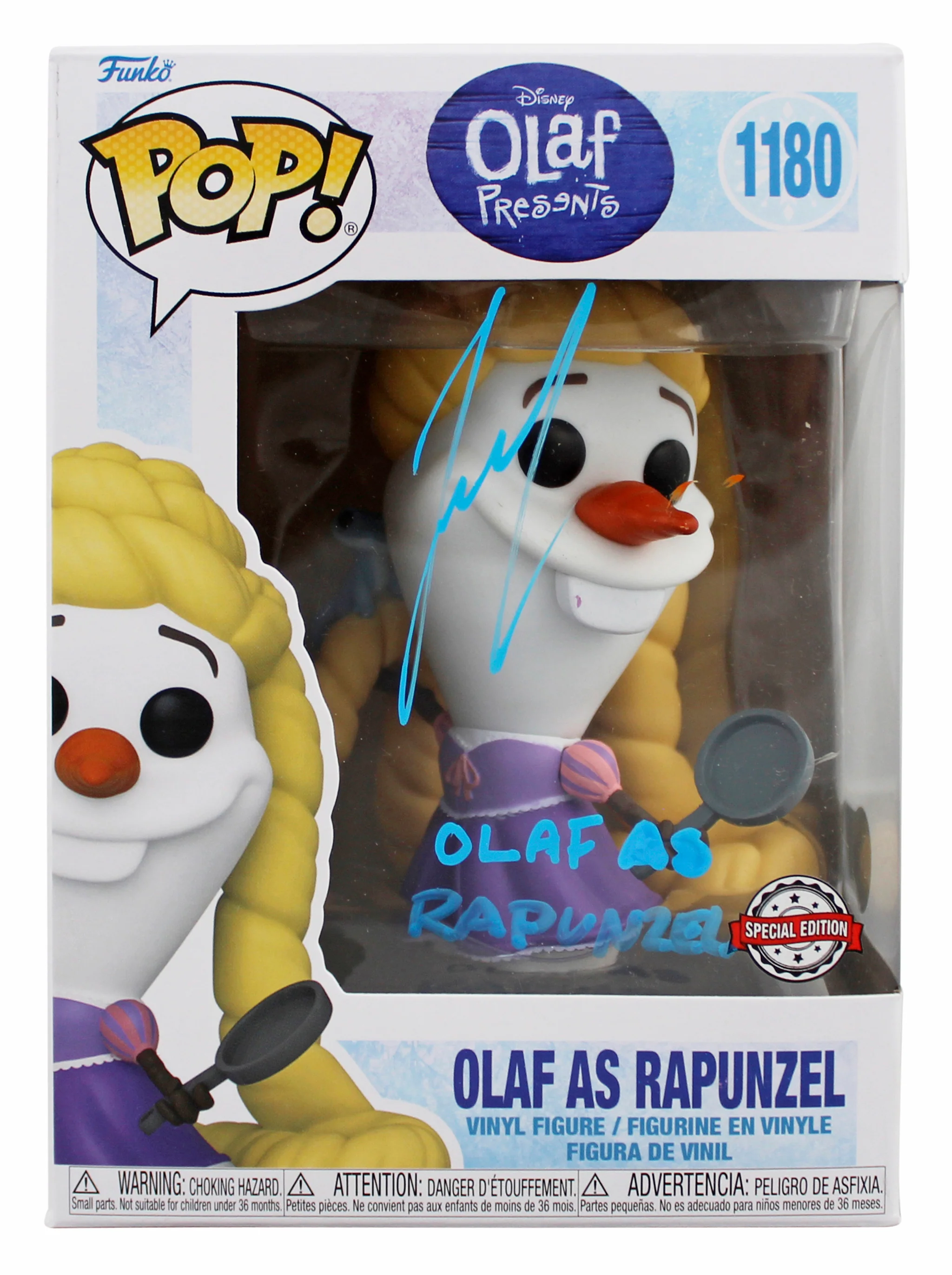 Josh Gad Frozen "Olaf as Rapunzel" Signed #1180 Funko Pop Vinyl Figure BAS 2 - Image 2