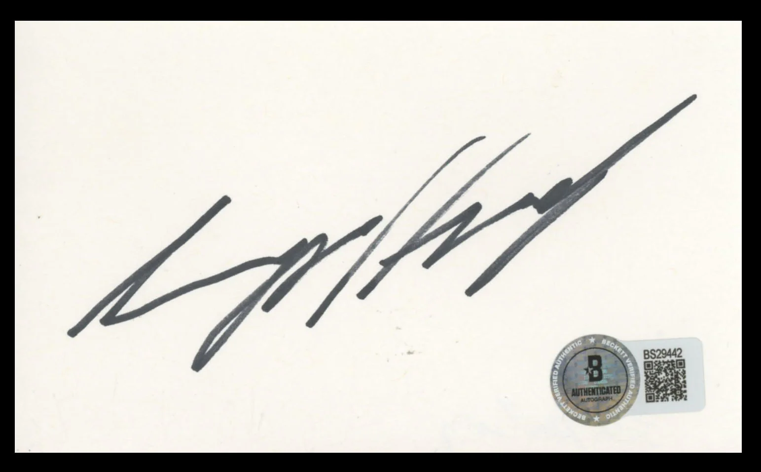 Josh Holloway Lost Authentic Signed 3x5 Index Card Autographed BAS #BS29442 - Image 2