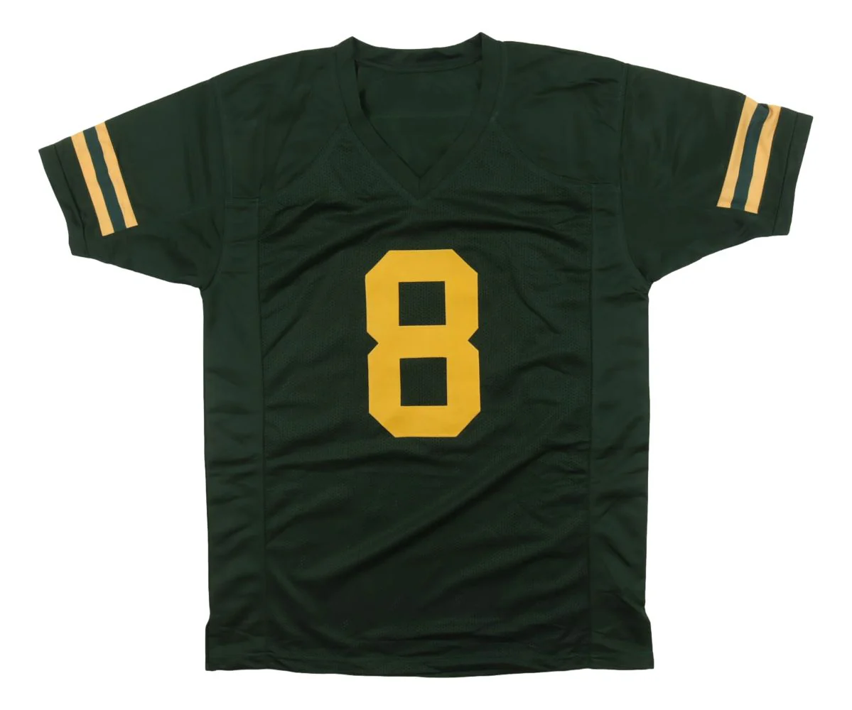 Josh Jacobs Green Bay Signed Alternate Green Football Jersey BAS - Image 3