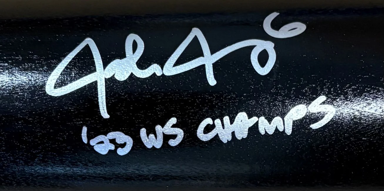 Josh Jung Texas Rangers Signed Black Louisville Slugger Bat 23 WS Champs BAS - Image 2