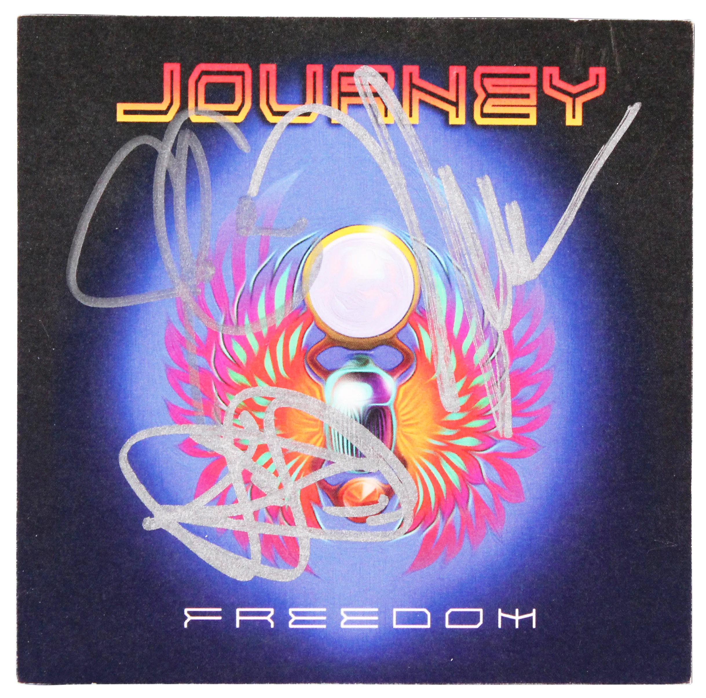 Journey (3) Schon, Cain & Pineda Signed Freedom CD Insert w/ Disk BAS #AE13373 - Image 2