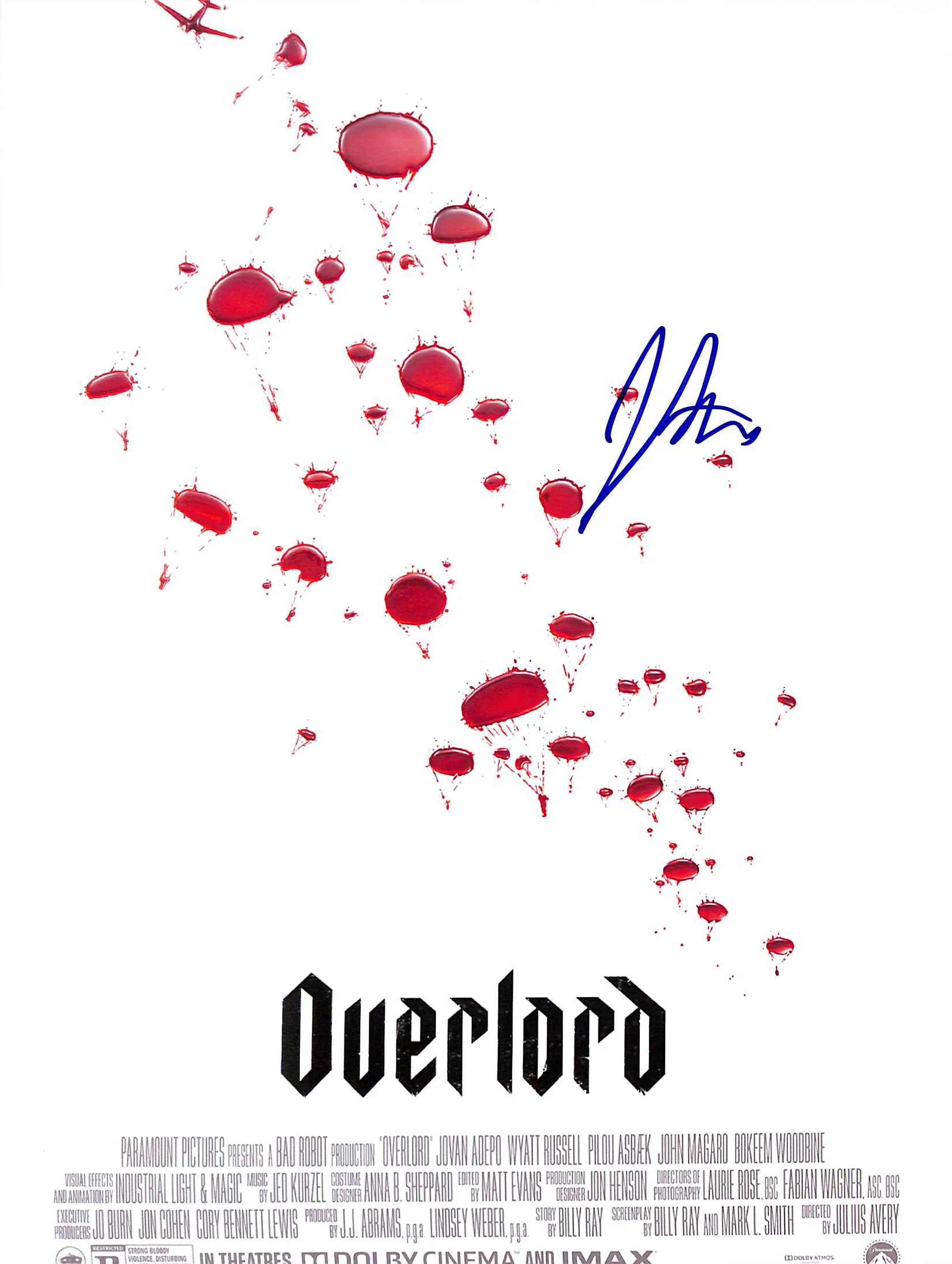 Jovan Adepo Overlord Authentic Signed 8x10 Photo Autographed BAS #F99212 - Image 2