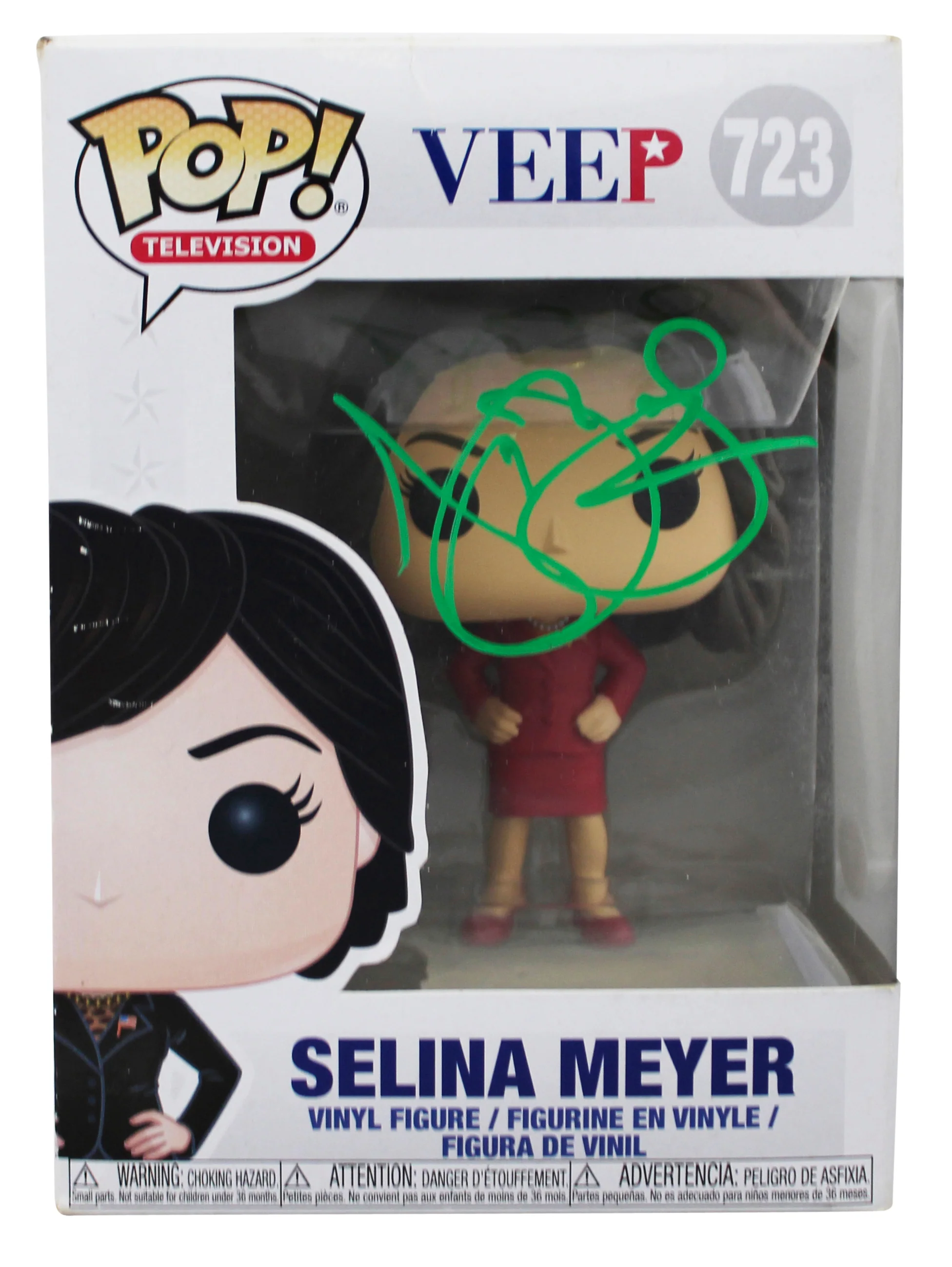 Julia Louis-Dreyfus Veep Signed Selina Meyer #723 Funko Pop Figure JSA #AX80380 - Image 2