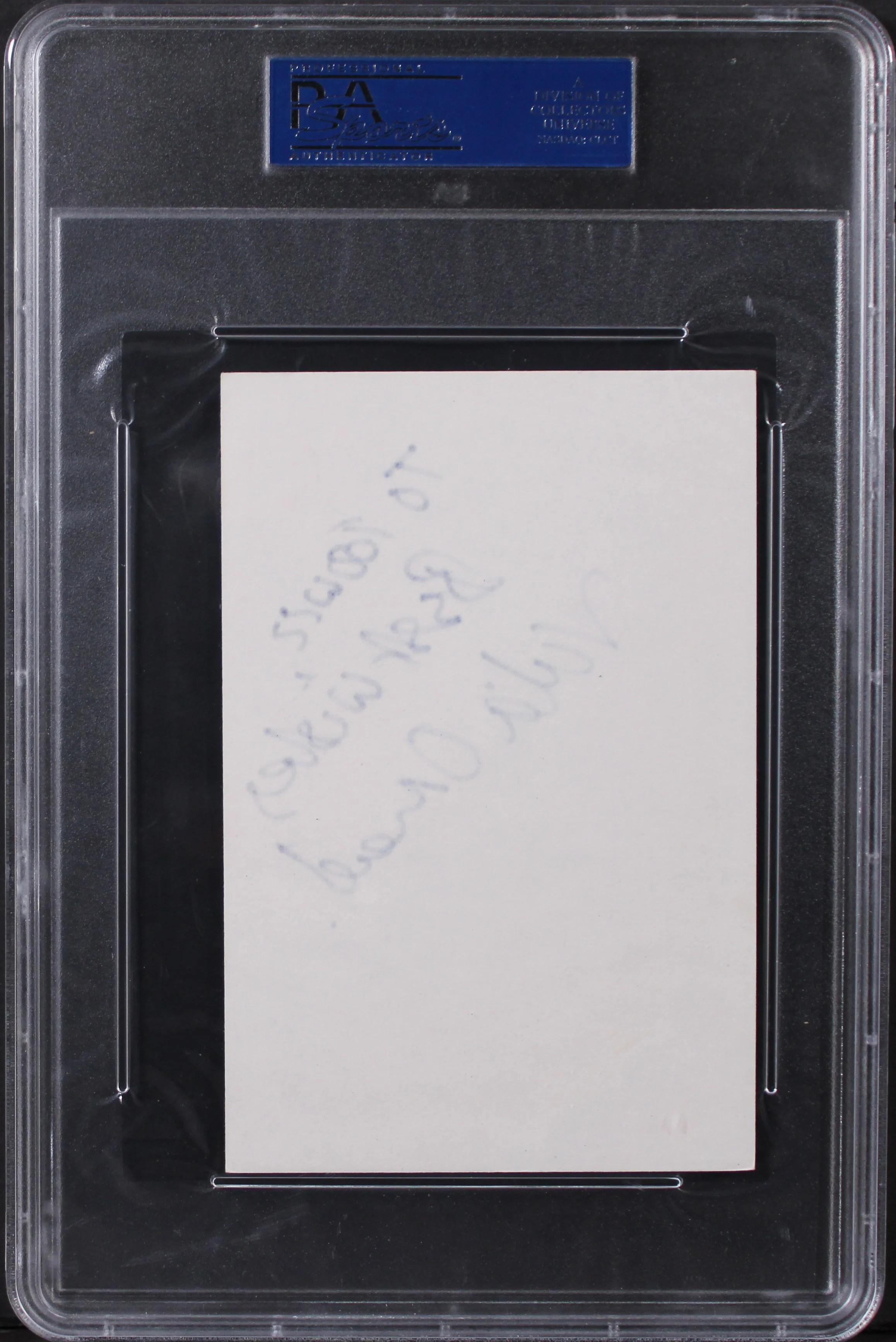 Julia Ormond The Walking Dead "Best Wishes" Signed 4x6 Index Card PSA Slabbed - Image 3