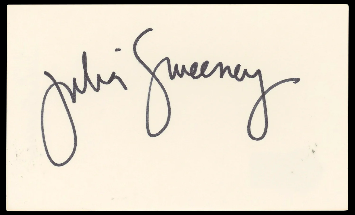 Julia Sweeney Saturday Night Live Authentic Signed 3x5 Index Card BAS #BN33241 - Image 2